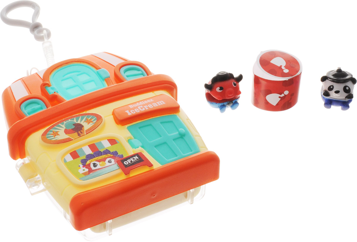 1TOY Набор фигурок Bbuddieez Ice CreamТ59262 1TOY Набор фигурок Bbuddieez Ice CreamТ59262Набор фигурок 1TOY Bbuddieez Ice Cream - это набор коллекционных монстриков с домиком-подвеской для девочек и мальчиков от 5 лет. Фигурки монстриков можно прикреплять к браслетам, шнуркам, волосам, рюкзакам, на ручки и карандаши, на одежду. С монстриками можно придумать различные увлекательные игры, собирать и обмениваться с друзьями. Домик оборудован задней прозрачной стенкой, которая может открываться, так же как и дверь чердака. В верхней части домика имеется карабин на спиральном пластиковом шнурке. В домик помещается девять героев. В наборе 3 фигурки монстриков и домик-подвеска. Одна фигурка в наборе являются сюрпризом. Только открыв упаковку, можно узнать, какие фигурки достались именно вам.