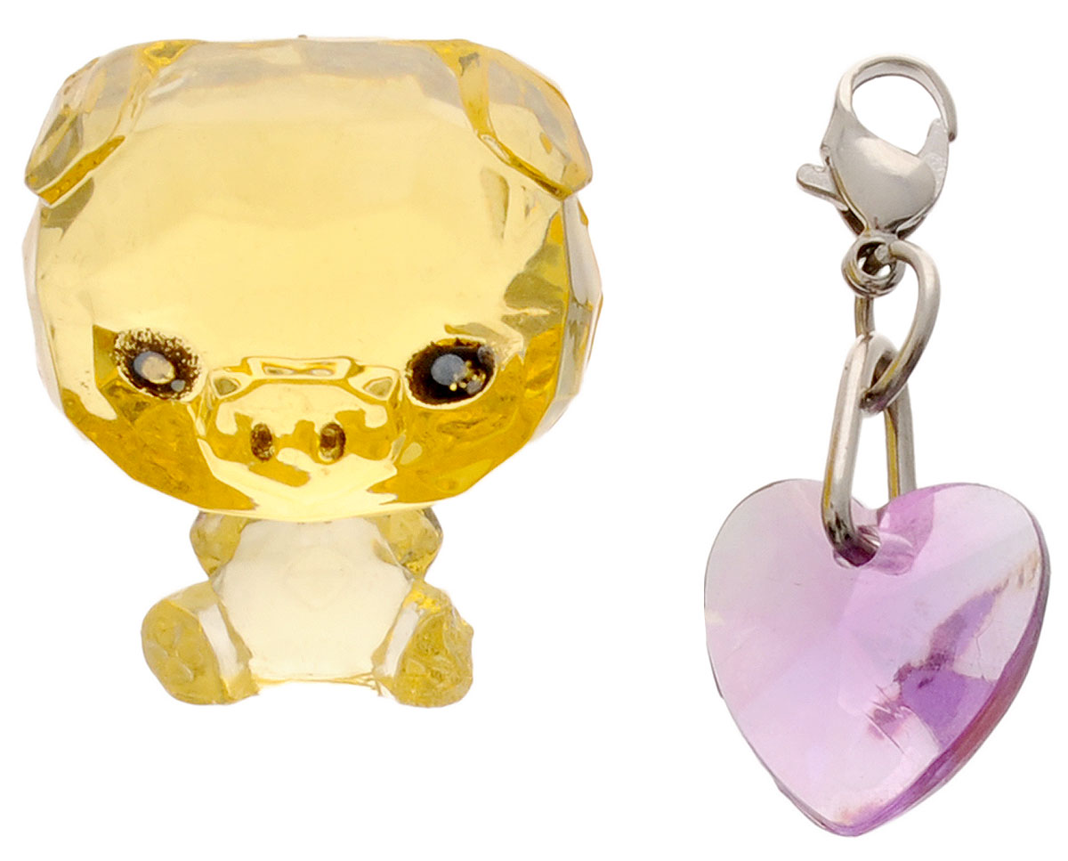 Crystal Surprise Фигурка Поросенок Zing цвет желтый45702_желтый, фиолетовый Crystal Surprise Фигурка Поросенок Zing цвет желтый45702_желтый, фиолетовыйСамые искристые, самые сияющие малютки-зверюшки собрались здесь, чтобы принести вам удачу! Когда на небе встает солнце вдогонку тающей луне, появляются зверьки Crystal Surprise. Возьмите их в руку - и почувствуете, как они приносят удачу. У каждого зверька Crystal Surprise есть свое предназначение, каждый из них станет вашим талисманом. Носите, дарите их. Соберите их всех, чтобы умножить их магические способности! Предназначение фигурки Crystal Surprise Поросенок Zing - везение. Фигурка искрится и сияет - вам удачу прибавляет! Носите поросенка везде с собой - это ваш талисман удачи! В набор также входит подвеска на удачу!