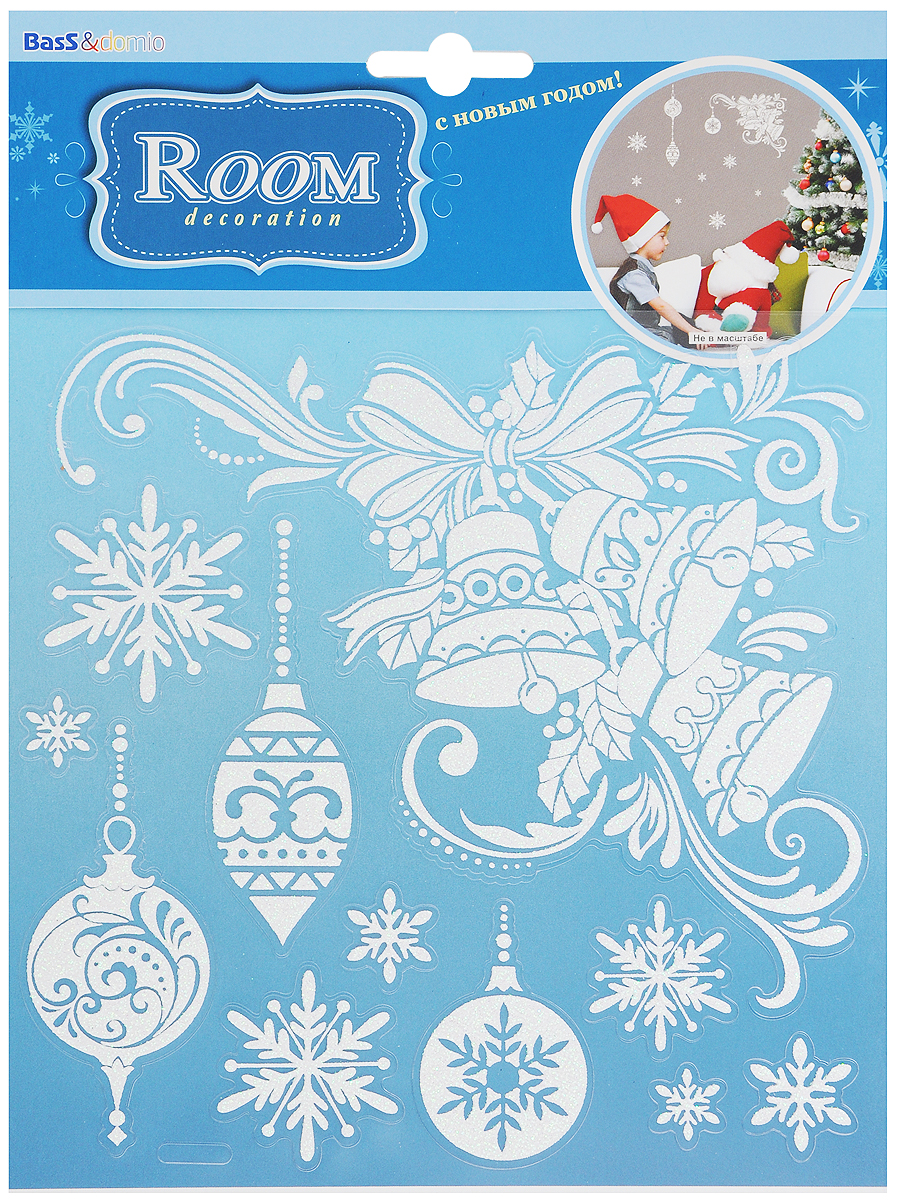 Украшение новогоднее оконное Room Decoration Елочные игрушкиREX6610 Украшение новогоднее оконное Room Decoration Елочные игрушкиREX6610Новогоднее оконное украшение Room Decoration Елочные игрушки поможет украсить дом к предстоящим праздникам. Наклейки изготовлены из самоклеющегося поливинилхлорида. С помощью этих украшений вы сможете оживить интерьер по своему вкусу: наклеить их на окно, на зеркало. Новогодние украшения всегда несут в себе волшебство и красоту праздника. Создайте в своем доме атмосферу тепла, веселья и радости, украшая его всей семьей. Размер листа: 17 х 18 см. Количество наклеек на листе: 11 шт. Размер самой большой наклейки: 14 х 16,5 см. Размер самой маленькой наклейки: 2,3 х 2,3 см.
