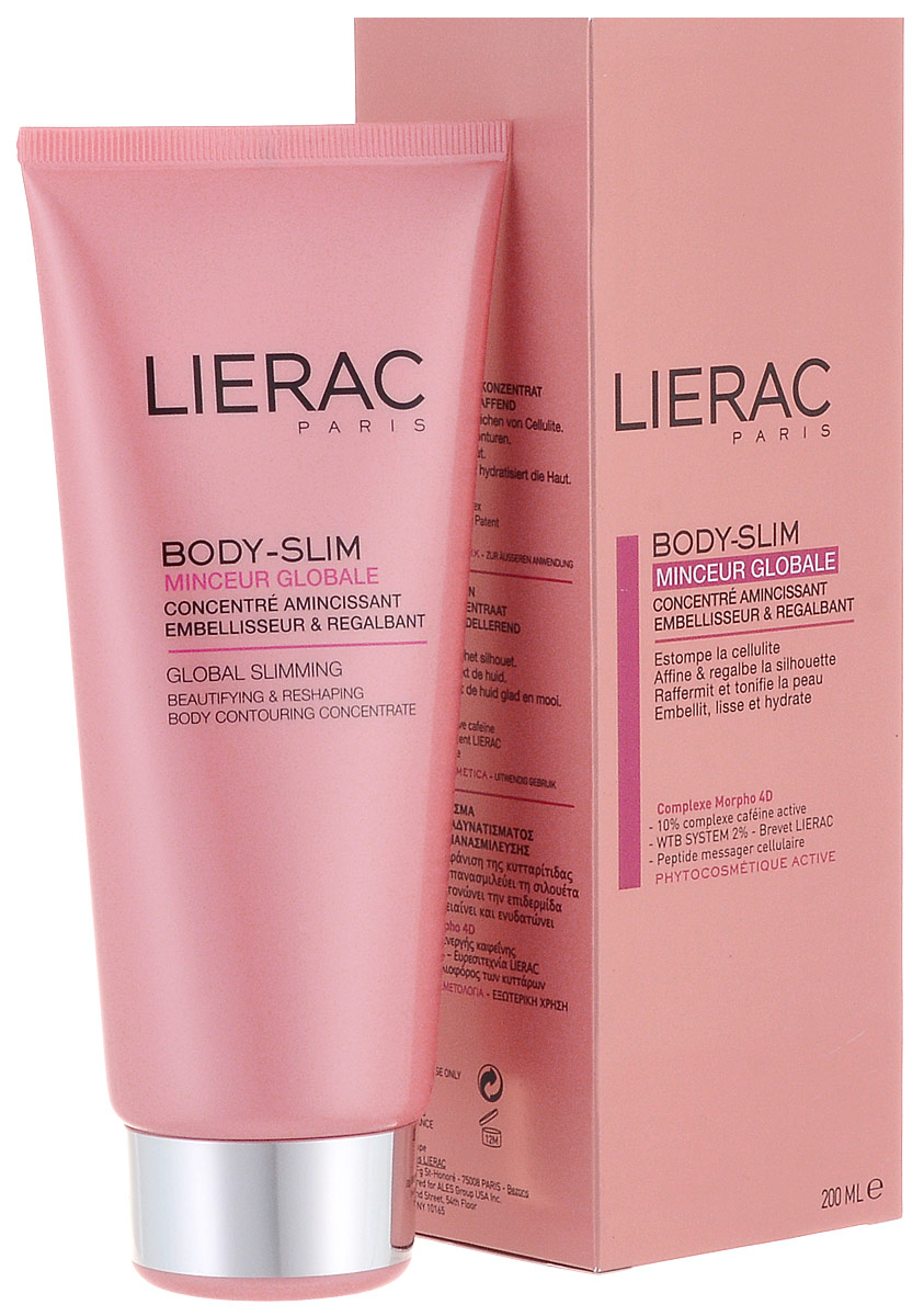 Lierac Body Slim Разглаживающий мультиактивный моделирующий концентрат, 200 млL624 Lierac Body Slim Разглаживающий мультиактивный моделирующий концентрат, 200 млL624Более 40 лет лаборатория Lierac проводит исследования причин появления и форм проявления целлюлита. Было установлено, что происходит замедление процессов клеточного обмена, что постепенно приводит к развивающейся со временем потере упругости и нарушению равномерности поверхности кожи (эффект апельсиновой корки). В итоге изменяется сама структура кожи и контуры силуэта. Результатом исследований стало определение фактора NGF (фактор повышения упругости), позволяющего восстановить процессы клеточного обмена на всех уровнях, стимулируя вывод жиров, выработку коллагена и комплексное обновление кожи. В поисках комплексного средства для моделирования контуров тела, лаборатория Lierac разработала комплекс МОРФО 4D. Концентрат уменьшает проявления целлюлита, восстанавливает контуры силуэта, повышает упругость, выравнивает поверхность, увлажняет кожу. Воздействует на глубину всех слоев кожи, обеспечивая: - Стимулирование фактора NGF благодаря пептиду мессенджеру...