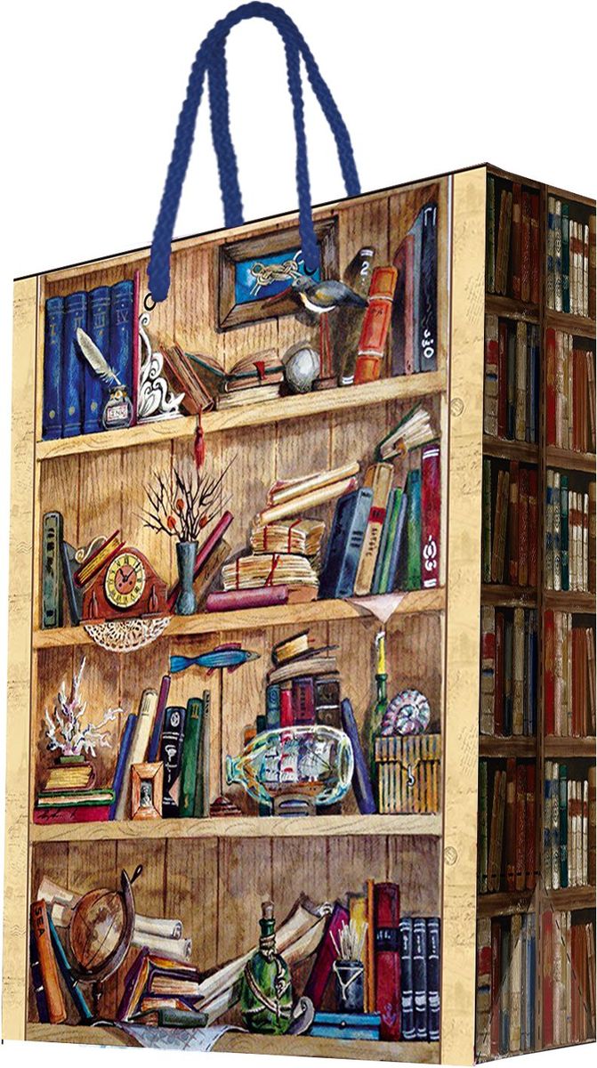 Пакет подарочный Magic Home Книжные полки, 11 х 13,7 х 6,2 см44169 Пакет подарочный Magic Home Книжные полки, 11 х 13,7 х 6,2 см44169Бумажный подарочный пакет Книжные полкидля сувенирной продукции размером 11*13,7*6,2 см изготовлен из плотной бумаги. Плотность бумаги 128г/м2. Дно укреплено картоном, который позволяет сохранить форму пакета и исключает возможность деформации дна под тяжестью подарка. Пакет выполнен с глянцевой ламинацией, что придает ему прочность, а изображению - фактуру, яркость и насыщенность цветов. Для удобной переноски имеются две ручки из шнурков.