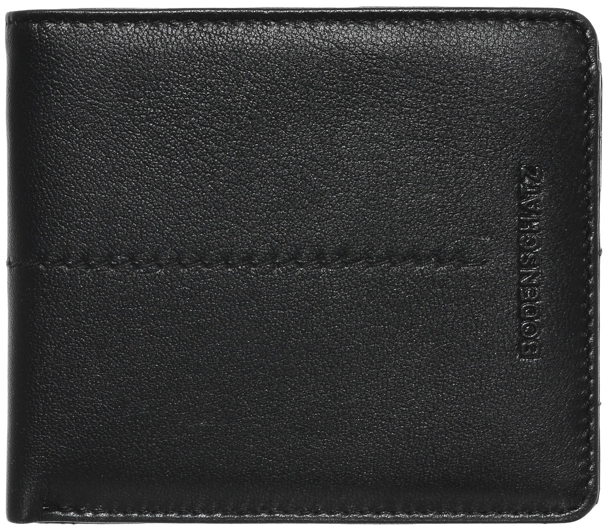Портмоне мужское Bodenschatz, цвет: черный. 8-407 ST 018-407 ST 01 Портмоне мужское Bodenschatz, цвет: черный. 8-407 ST 018-407 ST 01Портмоне Bodenschatz выполнено из высококачественной искусственной кожи зернистой текстуры и оформлено тисненой надписью с названием бренда. Внутри расположено два отделения для купюр, два вертикальных открытых кармана для мелких документов и девять карманов для визитных и дисконтных карт. Также внутри находится карман для мелочи, закрывающийся на кнопку.