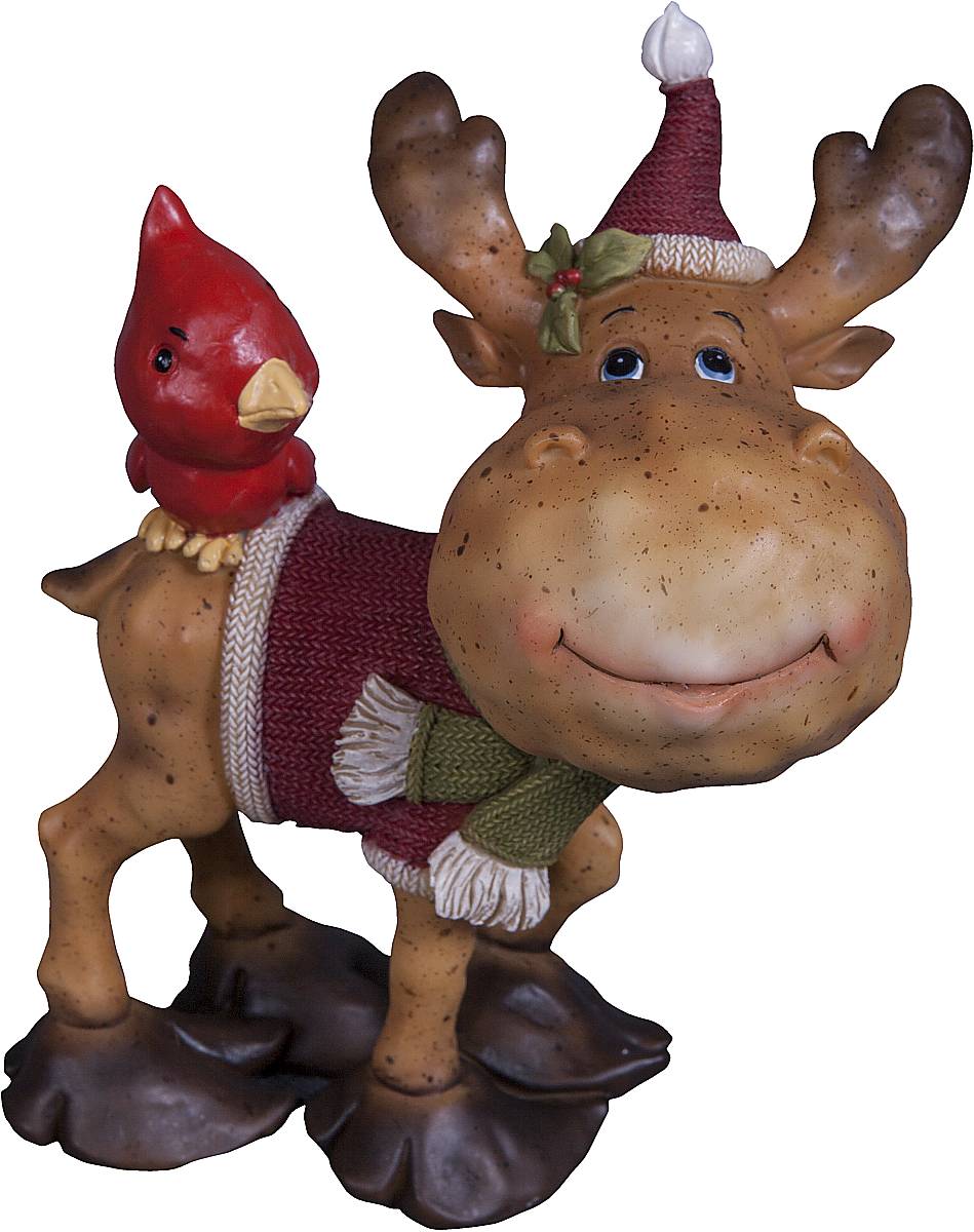 Статуэтка Mister Christmas Северный олень, высота 14 смSM-10A Статуэтка Mister Christmas Северный олень, высота 14 смSM-10AСтатуэтка Mister Christmas Северный олень выполнена из полистоуна в виде забавного северного оленя с птичкой. Она привлекает к себе внимание и буквально умиляет, заставляя улыбнуться. Такой сувенир станет отличным подарком родным или друзьям на Новый год, а также он украсит интерьер вашего дома или офиса. Высота статуэтки: 14 см.