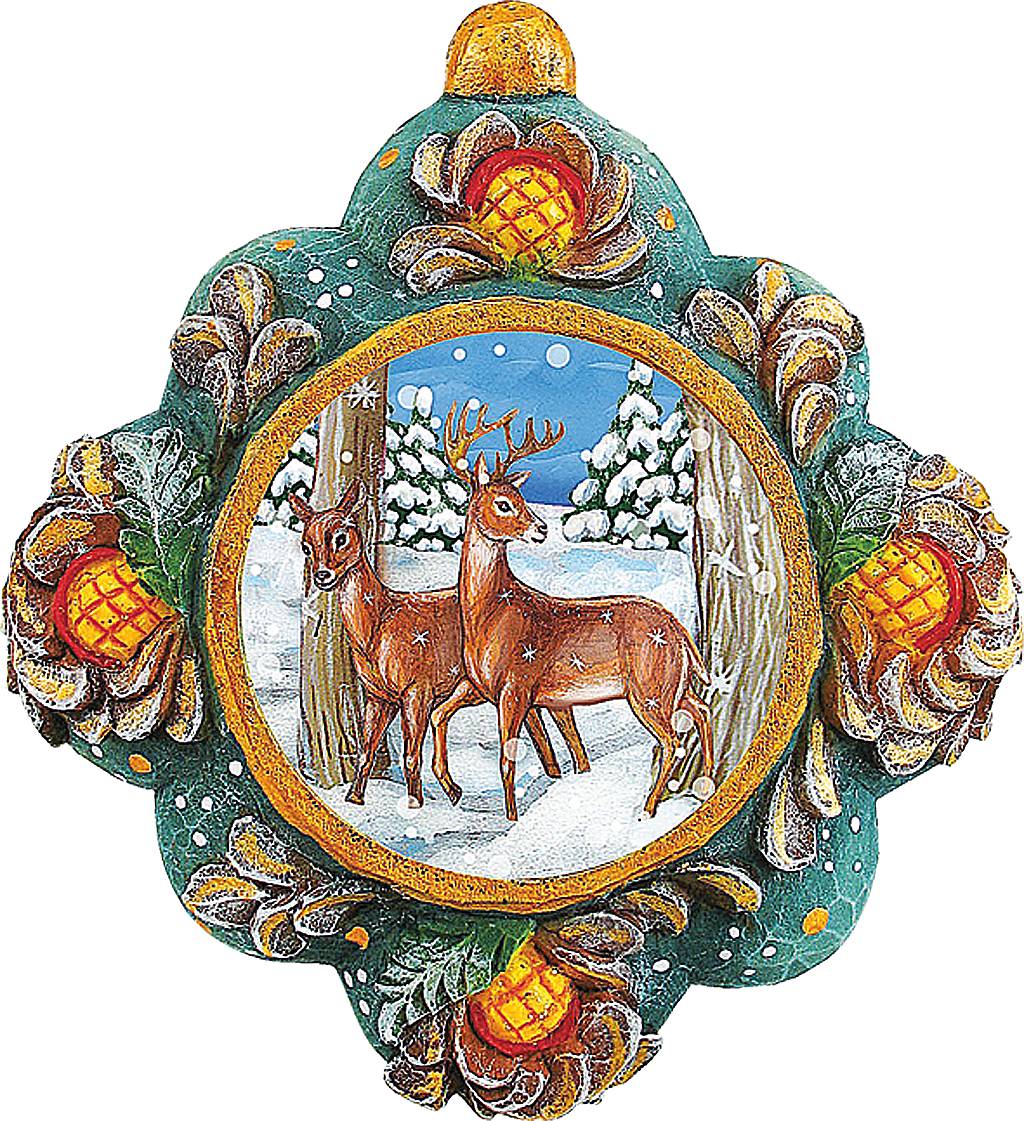 Украшение новогоднее подвесное Mister Christmas Олени, коллекционное, высота 10 смUS 6102510 Украшение новогоднее подвесное Mister Christmas Олени, коллекционное, высота 10 смUS 6102510Коллекционное украшение Mister Christmas Олени прекрасно подойдет для праздничного декора вашего дома. Изделие выполнено из полистоуна и оснащено креплением для подвешивания на елку. Новогодние украшения несут в себе волшебство и красоту праздника. Они помогут вам украсить дом к предстоящим праздникам и оживить интерьер. Создайте в доме атмосферу тепла, веселья и радости, украшая его всей семьей. Кроме того, такая игрушка станет приятным подарком, который надолго сохранит память этого волшебного времени года. Высота украшения: 10 см.