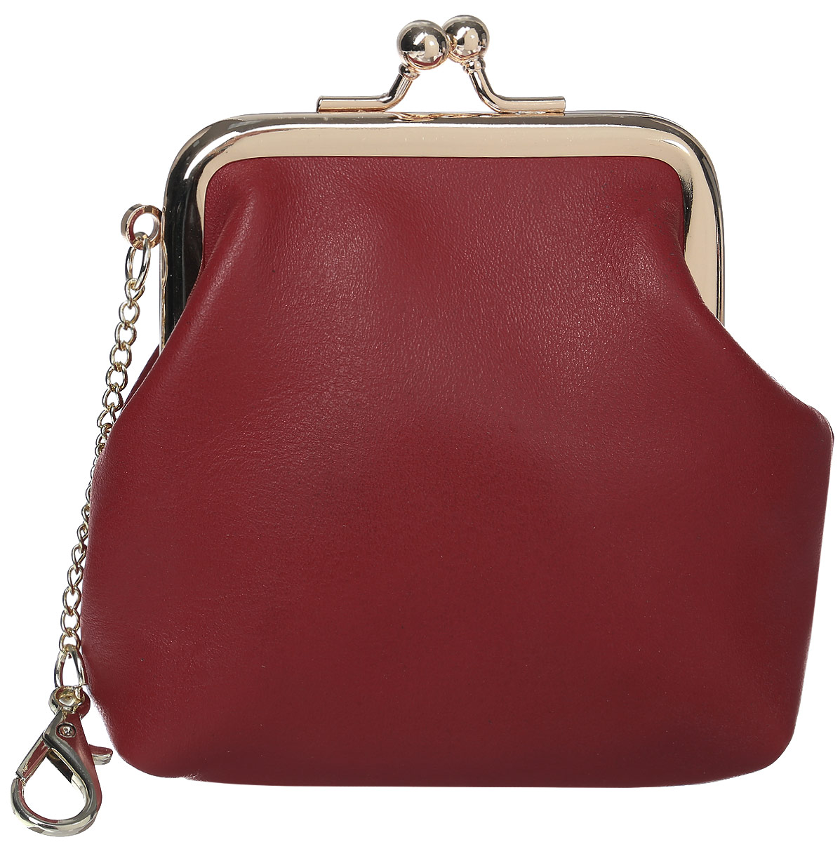 Монетница женская Cheribags, цвет: красный. M-16M-16 Монетница женская Cheribags, цвет: красный. M-16M-16Монетница Cheribags выполнена из натуральной текстурной кожи. Внутри расположено отделение для монет. Изделие закрывается на надежный рамочный замок. Монетница оснащена цепочкой с замком-карабином для фиксации ключей.