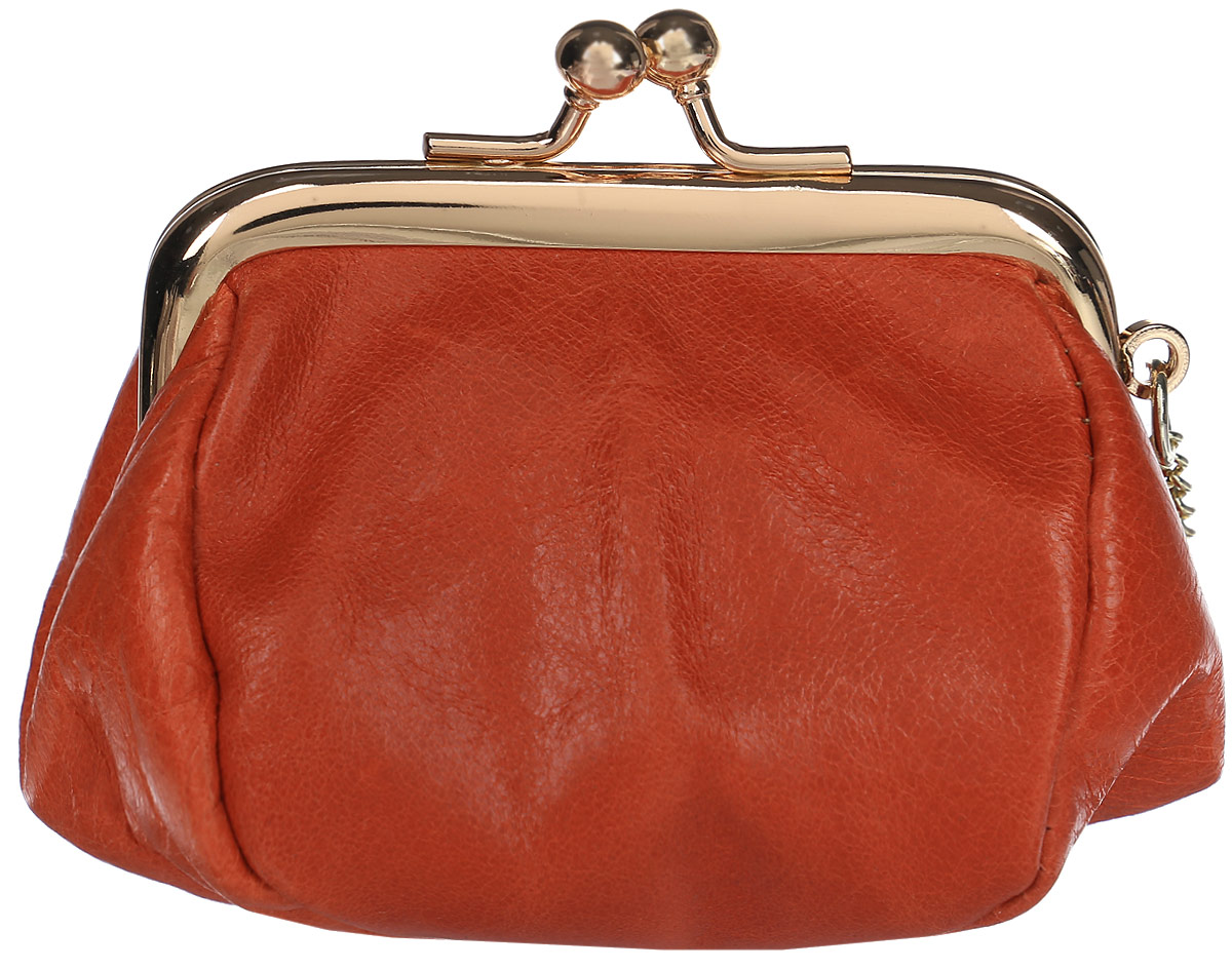 Монетница женская Cheribags, цвет: оранжевый. 04M-2204M-22 Монетница женская Cheribags, цвет: оранжевый. 04M-2204M-22Монетница Cheribags выполнена из натуральной текстурной кожи. Внутри расположено отделение для монет. Изделие закрывается на надежный рамочный замок. Монетница оснащена цепочкой с заводным кольцом для фиксации ключей.