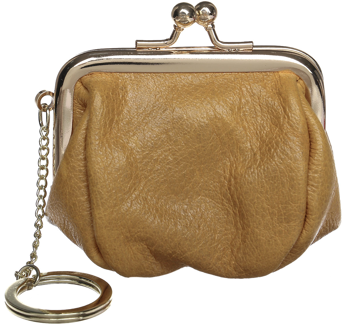 Монетница женская Cheribags, цвет: горчичный. 04M-3104M-31 Монетница женская Cheribags, цвет: горчичный. 04M-3104M-31Монетница Cheribags выполнена из натуральной текстурной кожи. Внутри расположено отделение для монет. Изделие закрывается на надежный рамочный замок. Монетница оснащена цепочкой с заводным кольцом для фиксации ключей.