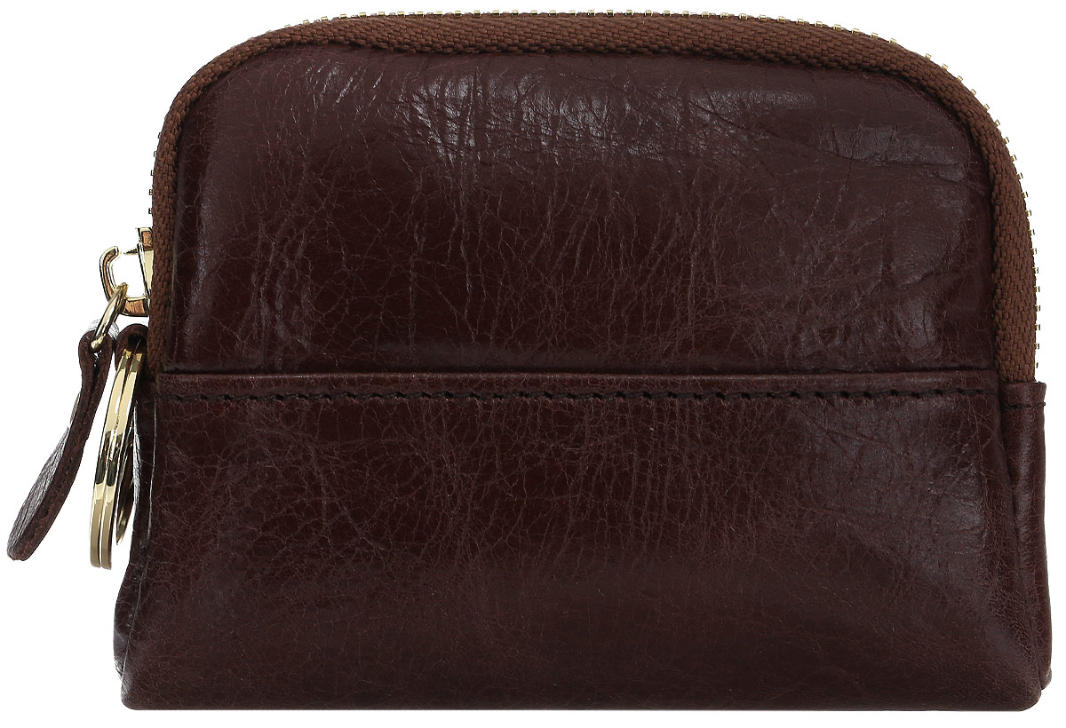 Кошелек женский Cheribags, цвет: темно-коричневый. 04К-8211-2004К-8211-20 Кошелек женский Cheribags, цвет: темно-коричневый. 04К-8211-2004К-8211-20Кошелек Cheribags выполнен из натуральной кожи и оформлен прострочкой. Изделие закрывается на застежку-молнию. Внутри расположено отделение для денег, которое содержит открытый накладной карман. Кошелек оснащен заводным кольцом для фиксации ключей.