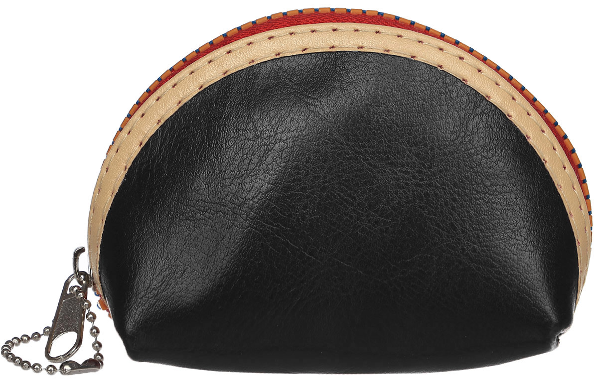 Монетница женская Cheribags, цвет: черный. 04К-1-1004К-1-10 Монетница женская Cheribags, цвет: черный. 04К-1-1004К-1-10Монетница Cheribags выполнена из натуральной текстурной кожи и оформлено декоративной нашивкой вдоль молнии. Внутри расположено отделение для монет. Изделие закрывается на застежку-молнию.