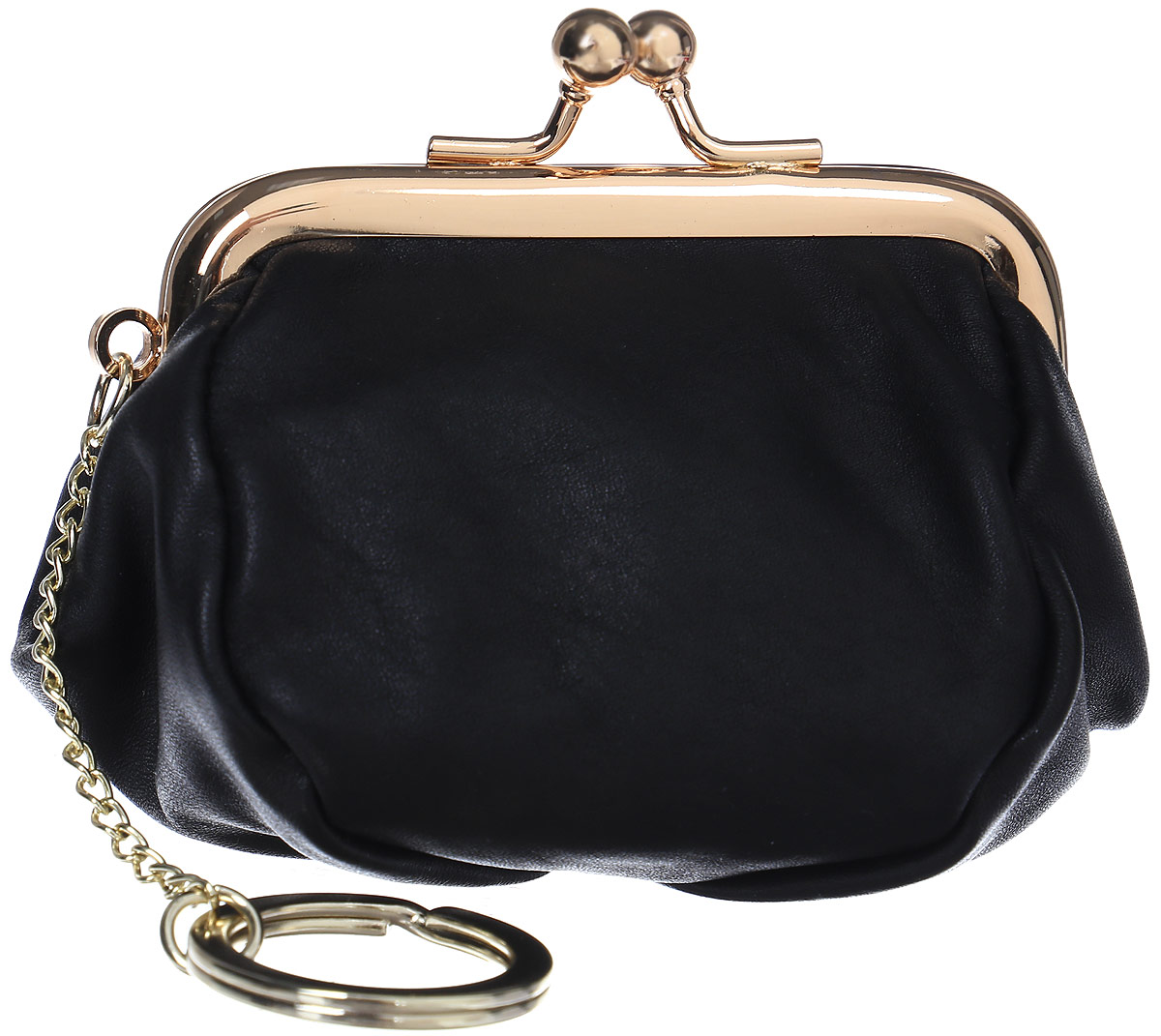 Монетница женская Cheribags, цвет: черный. 04M-1004M-10 Монетница женская Cheribags, цвет: черный. 04M-1004M-10Монетница Cheribags выполнена из натуральной текстурной кожи. Внутри расположено отделение для монет. Изделие закрывается на надежный рамочный замок. Монетница оснащена цепочкой с заводным кольцом для фиксации ключей.