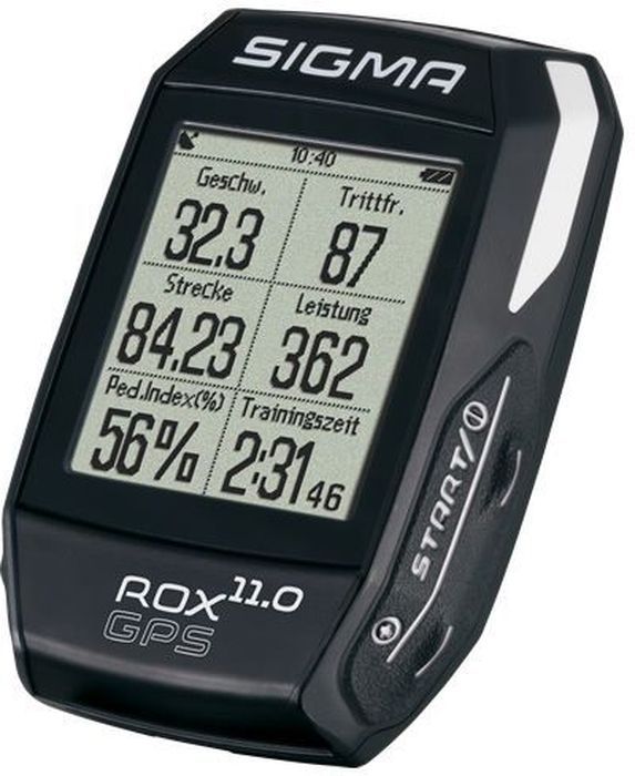 Велокомпьютер Sigma ROX 11.0 GPS Black SetSIG_01008 Велокомпьютер Sigma ROX 11.0 GPS Black SetSIG_01008Велокомпьютер SIGMA ROX 11.0 GPS BLACK SET инструмент для достижения высокой производительности. Новые датчики R1 и R2 DUO DUO COMBO передают все необходимые данные обучения с использованием технологии ANT. Новые спортивные профили могут быть адаптированы к вашим личным предпочтениям, используя центр обработки данных. С помощью GPS-навигации дорожки и многочисленные функции SIGMA ROX 11.0 GPS является идеальным спутником. Функции скорости Текущая скорость Среднее развитие Средняя скорость Калорийность (на основе hr) Максимальная скорость Расстояние Функции высотомера Текущий уровень Высота профиля Скороподъемность в м / мин Склон (в%) Навигационные функции Направление движения Расстояние до пункта назначения Вид трека Примерное время прибытия Время до цели Функции температуры Текущая температура Максимальная температура Минимальная температура ...