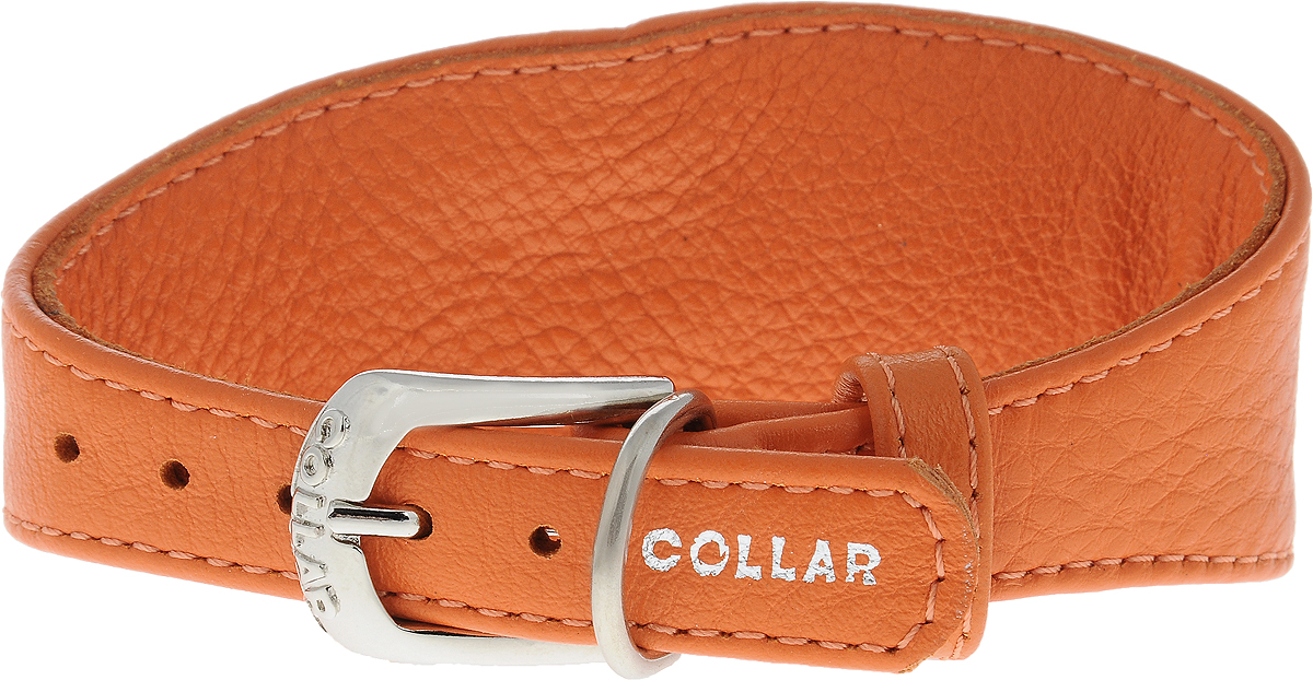 Ошейник для борзых собак CoLLaR Glamour, цвет: оранжевый, ширина 1,5 см, обхват шеи 23-27 см34644 Ошейник для борзых собак CoLLaR Glamour, цвет: оранжевый, ширина 1,5 см, обхват шеи 23-27 см34644Ошейник для борзых собак CoLLaR Glamour, выполненный из натуральной кожи, устойчив к влажности и перепадам температур. Крепкие металлические элементы делают ошейник надежным и долговечным. Изделие отличается высоким качеством, удобством и универсальностью. Размер ошейника регулируется при помощи пряжки, зафиксированной на одном из 5 отверстий. Минимальный обхват шеи: 23 см. Максимальный обхват шеи: 27 см. Минимальная ширина: 1,5 см. Максимальная ширина: 5 см.