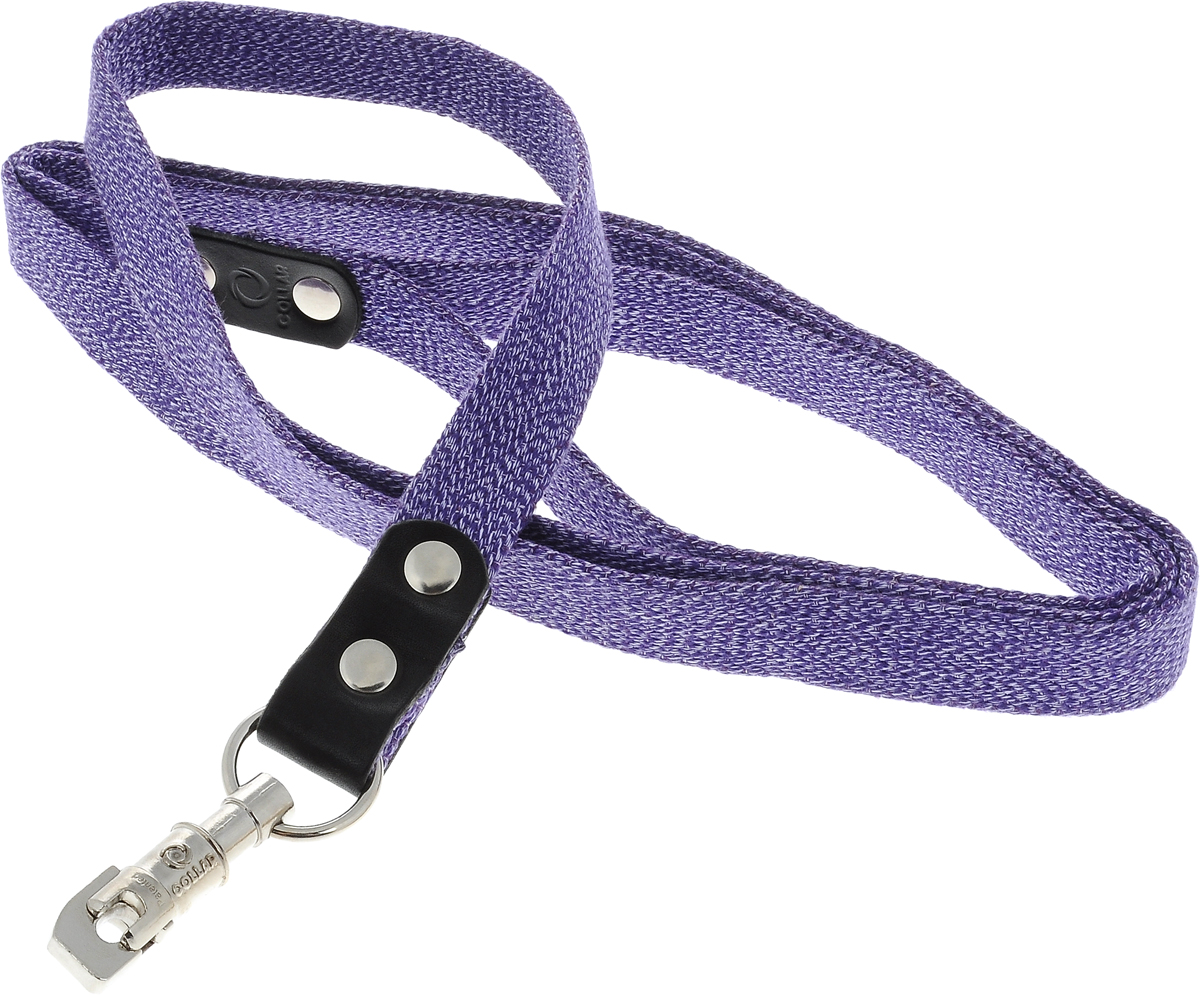 Поводок для собак CoLLaR, цвет: фиолетовый, ширина 2,5 см, длина 2 м03429 Поводок для собак CoLLaR, цвет: фиолетовый, ширина 2,5 см, длина 2 м03429Поводок для собак CoLLaR изготовлен из хлопка и снабжен металлическим карабином. Поводок отличается не только исключительной надежностью и удобством, но и ярким дизайном. Он идеально подойдет для активных собак, для прогулок на природе и охоты. Поводок - необходимый аксессуар для собаки. Ведь в опасных ситуациях именно он способен спасти жизнь вашему любимому питомцу. Длина поводка: 2 м. Ширина поводка: 2,5 см.