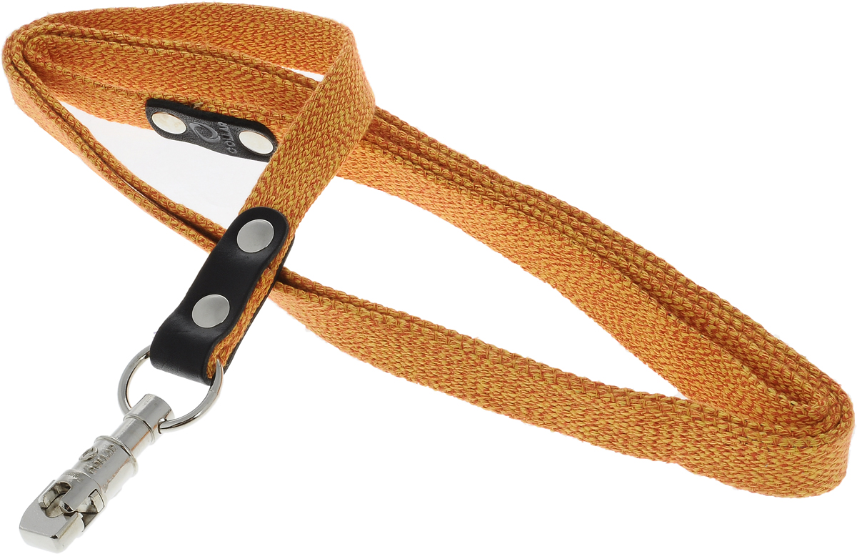 Поводок для собак CoLLaR, цвет: оранжевый, ширина 2 см, длина 2 м03404 Поводок для собак CoLLaR, цвет: оранжевый, ширина 2 см, длина 2 м03404Поводок для собак CoLLaR изготовлен из хлопка и снабжен металлическим карабином. Поводок отличается не только исключительной надежностью и удобством, но и ярким дизайном. Он идеально подойдет для активных собак, для прогулок на природе и охоты. Поводок - необходимый аксессуар для собаки. Ведь в опасных ситуациях именно он способен спасти жизнь вашему любимому питомцу. Длина поводка: 2 м. Ширина поводка: 2 см.