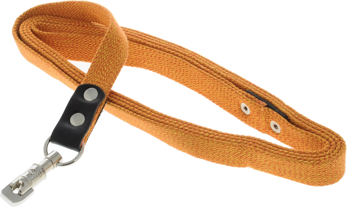 Поводок для собак CoLLaR, цвет: оранжевый, ширина 2,5 см, длина 3 м03434 Поводок для собак CoLLaR, цвет: оранжевый, ширина 2,5 см, длина 3 м03434Поводок для собак CoLLaR изготовлен из хлопка и снабжен металлическим карабином. Поводок отличается не только исключительной надежностью и удобством, но и ярким дизайном. Он идеально подойдет для активных собак, для прогулок на природе и охоты. Поводок - необходимый аксессуар для собаки. Ведь в опасных ситуациях именно он способен спасти жизнь вашему любимому питомцу. Длина поводка: 3 м. Ширина поводка: 2,5 см.