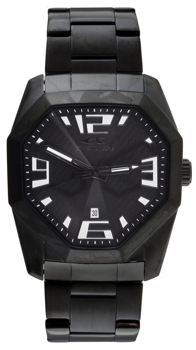 Часы наручные мужские Chronotech, цвет: черный. RW0084RW0084 Часы наручные мужские Chronotech, цвет: черный. RW0084RW0084Наручные часы мужские Chronotech выполнены из высококачественного металла и пластика. Прямоугольный корпус оснащен кварцевым механизмом и оригинальным сферическим, устойчивым к царапинам минеральным стеклом. Циферблат с цифрами и отметками оформлен гравировкой и дополнен апертурой для индикации месяца. Пластиковый ремень застегивается с помощью пряжки с защелкой. Часы упакованы в фирменную плотную коробку.