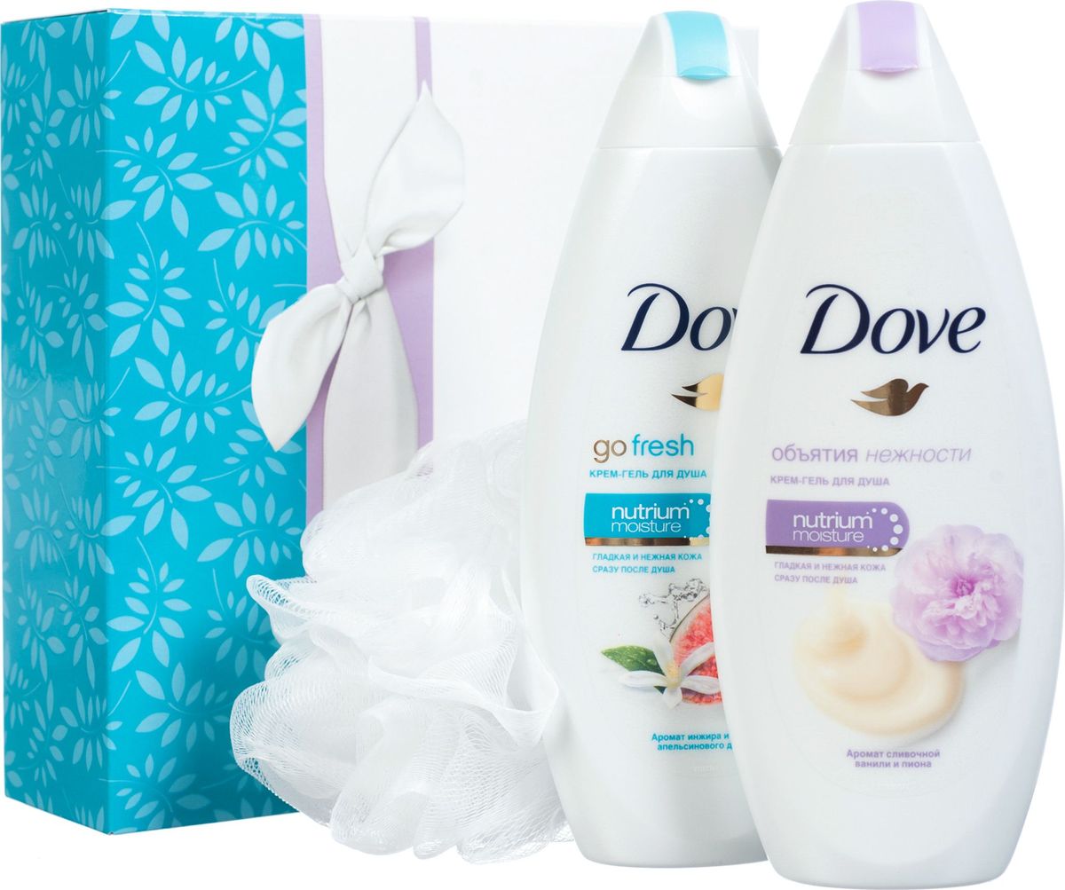 Dove подарочный набор Моменты наслаждения + мочалка67083402 Dove подарочный набор Моменты наслаждения + мочалка67083402Появление бренда Dove связано с созданием уникального очищающего средства для кожи, не содержащего щелочи. Формула единственного в своем роде крем-мыла на четверть состоит из увлажняющего крема - именно это его качество помогает защищать кожу от раздражения и сухости, которые неизбежны при использовании обычного мыла. Dove —марка, которая известна благодаря авангардному изобретению: мягкому крем-мылу. Dove любим миллионами, ведь они не содержат щелочи, оказывают мягкое, щадящее воздействие на кожу лица и тела. Удивительное по своим свойствам крем-мыло довольно быстро стало одним из самых популярных косметических средств. Успех этого продукта был настолько велик, что производители долгое время не занимались расширением ассортимента. Прошло почти сорок лет с момента регистрации товарного знака Dove, прежде чем свет увидел крем-гель для душа и другие косметические средства этой марки. Все они создаются на основе формулы, разработанной еще в прошлом веке, но не потерявшей своей...