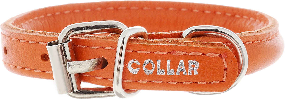 Ошейник для собак CoLLaR Glamour, цвет: оранжевый, диаметр 6 мм, обхват шеи 17-20 см22264 Ошейник для собак CoLLaR Glamour, цвет: оранжевый, диаметр 6 мм, обхват шеи 17-20 см22264Ошейник для собак CoLLaR Glamour, выполненный из натуральной кожи, устойчив к влажности и перепадам температур. Крепкие металлические элементы делают ошейник надежным и долговечным. Изделие отличается высоким качеством, удобством и универсальностью. Размер ошейника регулируется при помощи пряжки, зафиксированной на одном из 3 отверстий. Минимальный обхват шеи: 17 см. Максимальный обхват шеи: 20 см. Диаметр ошейника: 6 мм.