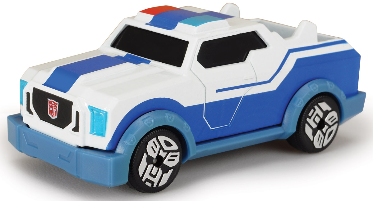 Dickie Toys Машинка Strongarm3111000_белый/синий Dickie Toys Машинка Strongarm3111000_белый/синийТеперь в схватке с противником любимый герой мультфильма всегда будет оставаться победителем! Машинка Dickie Toys Strongarm выполнена из металла и пластика в виде героя мультсериала Transformers: Robots in Disguise. Колеса машинки свободно вращаются. Эта машинка будет отличным подарком всем поклонникам Трансформеров.