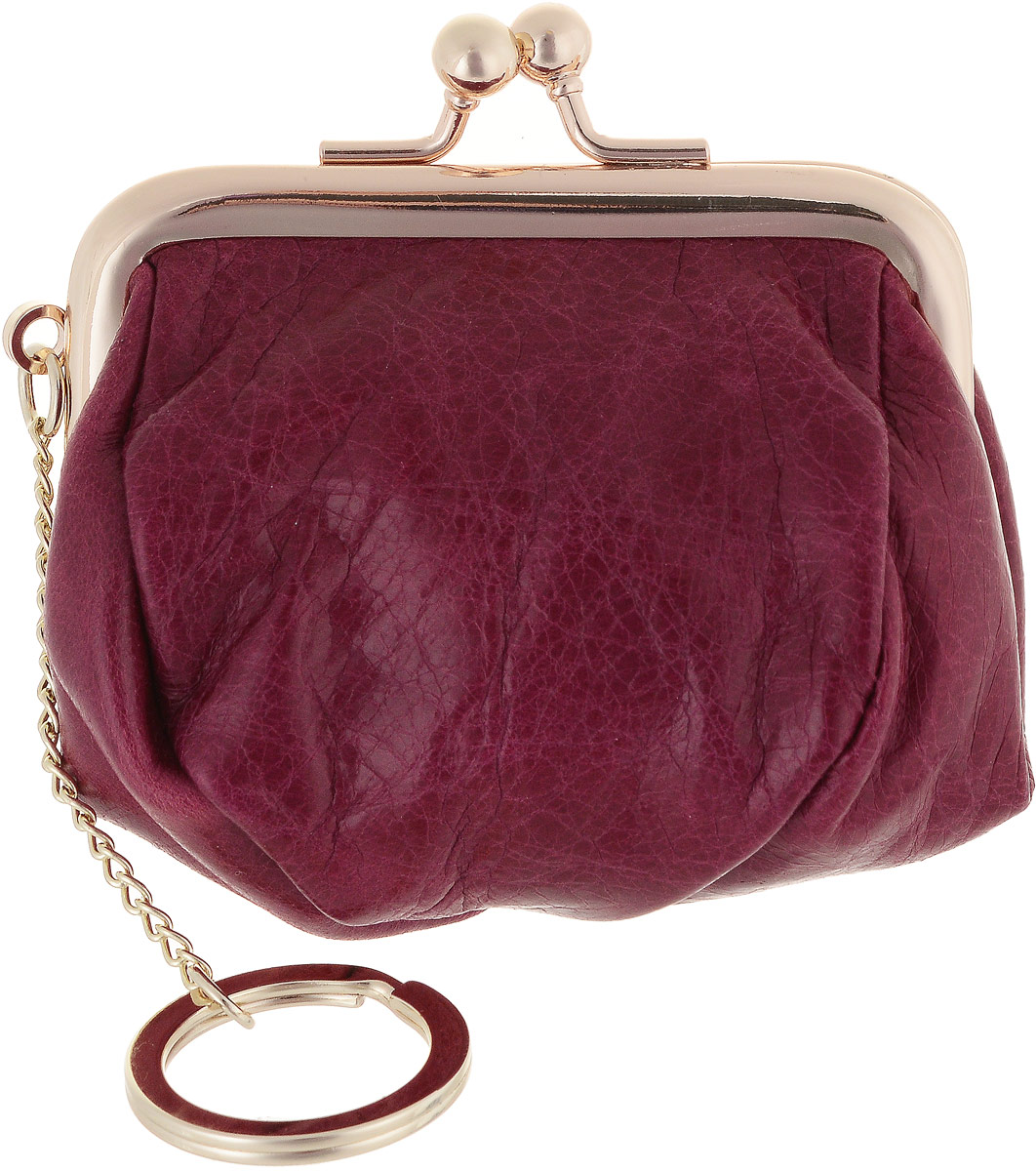 Монетница женская Cheribags, цвет: бордовый. 04M-3304M-33 Монетница женская Cheribags, цвет: бордовый. 04M-3304M-33Монетница Cheribags выполнена из натуральной текстурной кожи. Внутри расположено отделение для монет. Изделие закрывается на надежный рамочный замок. Монетница оснащена цепочкой с заводным кольцом для фиксации ключей.