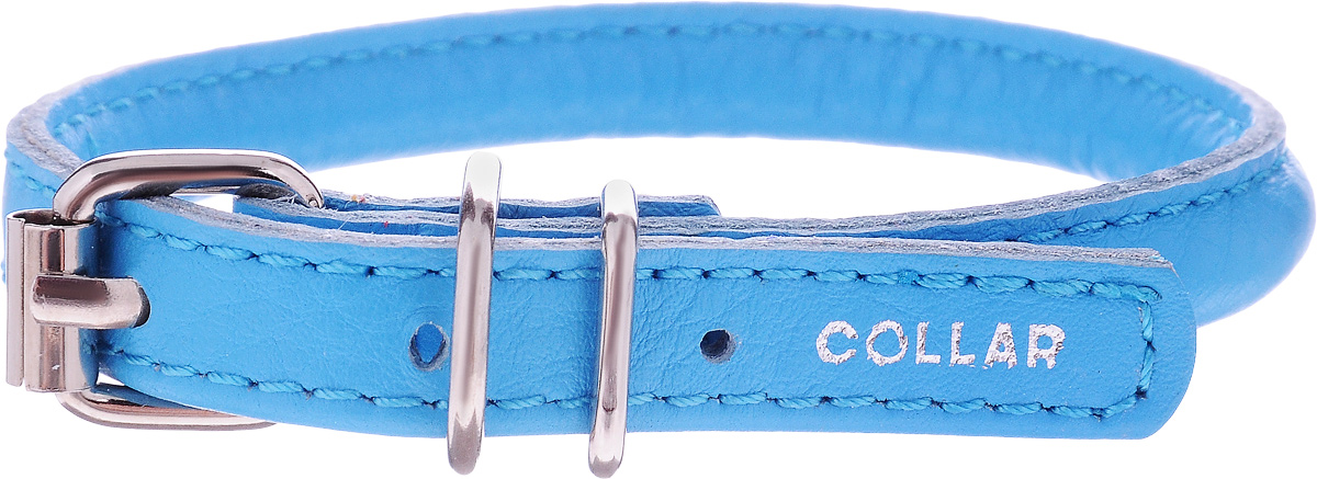 Ошейник для собак CoLLaR Glamour, цвет: синий, ширина 8 мм, толщина 6 мм, обхват шеи 20-25 см22402 Ошейник для собак CoLLaR Glamour, цвет: синий, ширина 8 мм, толщина 6 мм, обхват шеи 20-25 см22402Ошейник CoLLaR Glamour изготовлен из кожи, устойчивой к влажности и перепадам температур. Клеевой слой, сверхпрочные нити, крепкие металлические элементы делают ошейник надежным и долговечным. Изделие отличается высоким качеством, удобством и универсальностью. Размер ошейника регулируется при помощи металлической пряжки. Имеется металлическое кольцо для крепления поводка. Ваша собака тоже хочет выглядеть стильно! Модный ошейник с уплотнением по всей длине не только не будет натирать шею вашему любимцу, но и станет для питомца отличным украшением и выделит его среди остальных животных. Минимальный обхват шеи: 20 см. Максимальный обхват шеи: 25 см. Диаметр: 0,8 см.