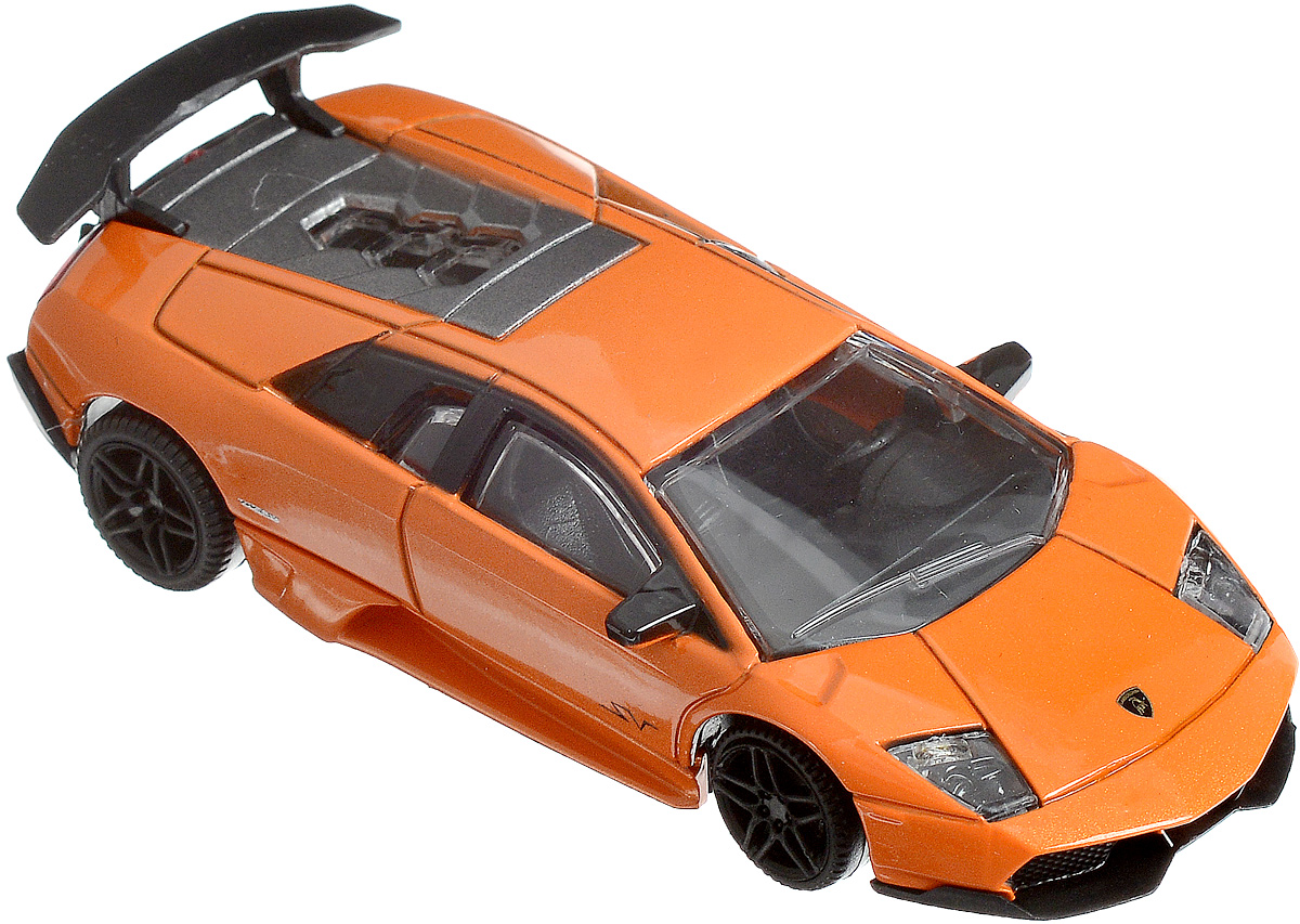 Rastar Модель автомобиля Lamborghini Murcielago LP 670-4 SV цвет оранжевый масштаб 1:4339500_оранжевый Rastar Модель автомобиля Lamborghini Murcielago LP 670-4 SV цвет оранжевый масштаб 1:4339500_оранжевыйМодель автомобиля Rastar Lamborghini Murcielago LP 670-4 SV привлечет внимание, как ребенка, так и взрослого коллекционера. Машинка является точной уменьшенной копией настоящего автомобиля в масштабе 1:43. Модель выполнена из металла с использованием пластика и оснащена резиновыми колесами, обеспечивающими хорошее сцепление с любой поверхностью пола. Модель автомобиля Rastar Lamborghini Murcielago LP 670-4 SV станет отличным подарком и украшением любой коллекции!