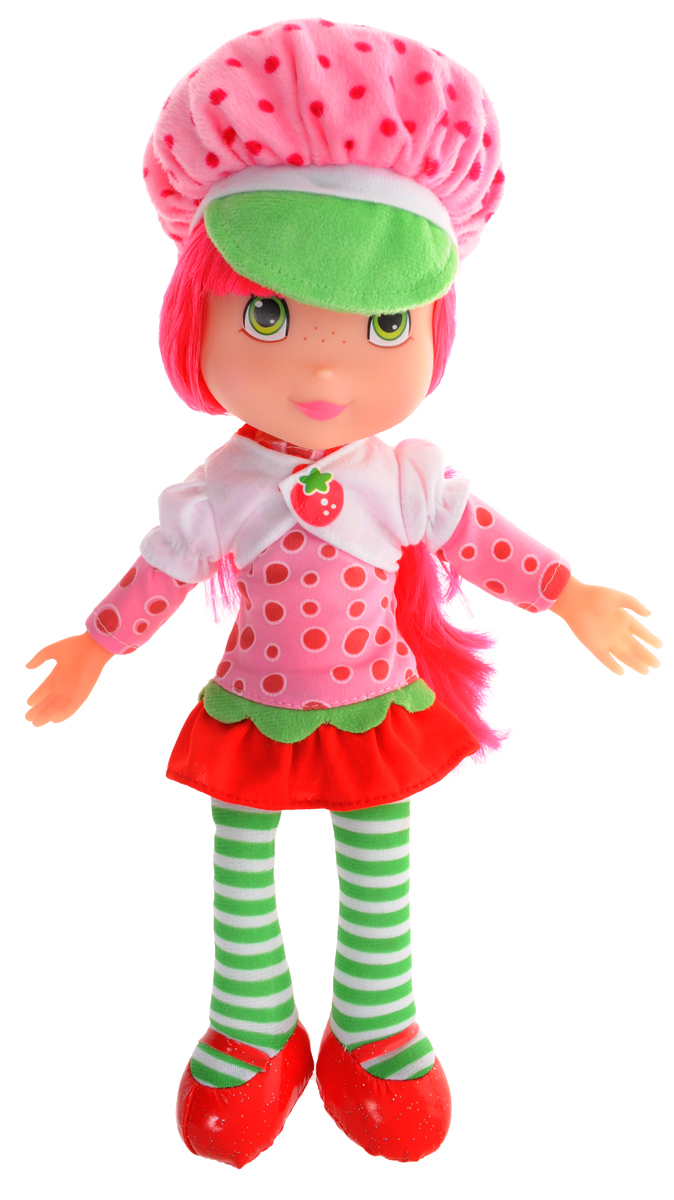 Мульти-Пульти Кукла мягкая озвученная Шарлотта ЗемляничкаSTRAWBERRY CAKE01 Мульти-Пульти Кукла мягкая озвученная Шарлотта ЗемляничкаSTRAWBERRY CAKE01Кукла мягкая озвученная Мульти-Пульти Шарлотта Земляничка вызовет улыбку у каждого, кто ее увидит! Туловище, ручки и ножки игрушки - мягконабивные, а голова и ладони изготовлены из пластика. Шарлотта одета в яркое платье и белую кофточку, на голове - розовое кепи. У нее длинные розовые волосы, которые можно причесывать. Если нажать игрушке на животик, то Шарлотта произнесет фразу из мультфильма и споет две песенки. Игрушка подарит своему обладателю хорошее настроение и позволит насладиться обществом любимого героя. Игрушка работает от незаменяемых батареек.