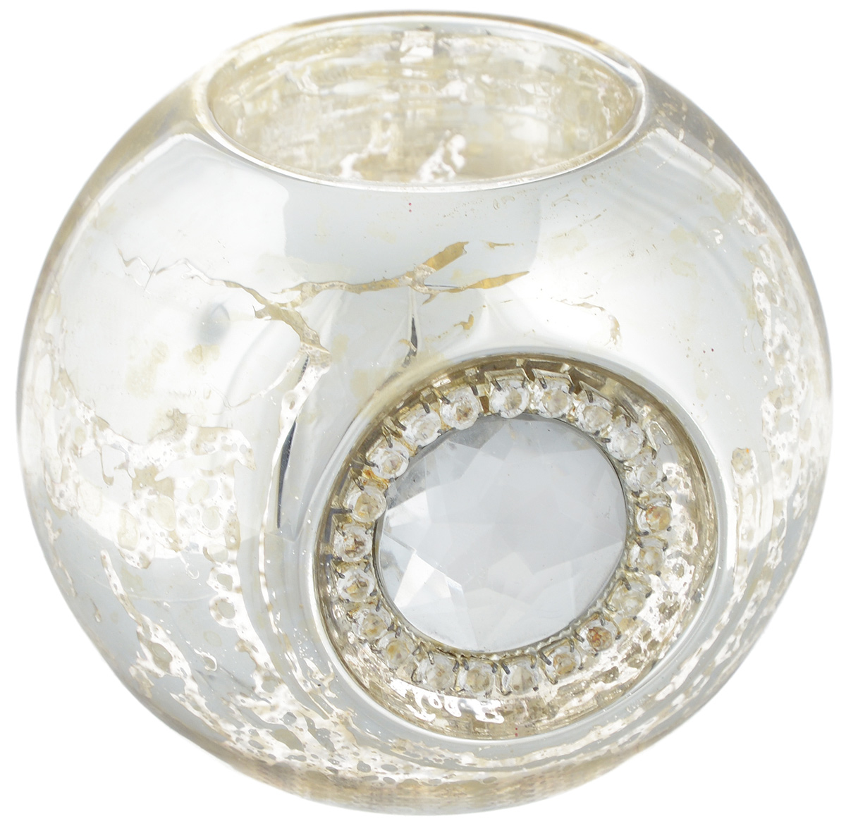 Подсвечник Lovemark Шарик, цвет: серебристый, диаметр 8 см9645150 Подсвечник Lovemark Шарик, цвет: серебристый, диаметр 8 см9645150Подсвечник Lovemark Шарик изготовлен из стекла и украшен крупным граненым камнем и стразами. Предназначен для чайных свечей. Такой подсвечник отлично украсит интерьер дома в преддверии Нового Года. Откройте для себя удивительный мир сказок и грез. Почувствуйте волшебные минуты ожидания праздника, создайте новогоднее настроение вашим дорогим и близким. Диаметр отверстия для чайной свечи: 4 см.