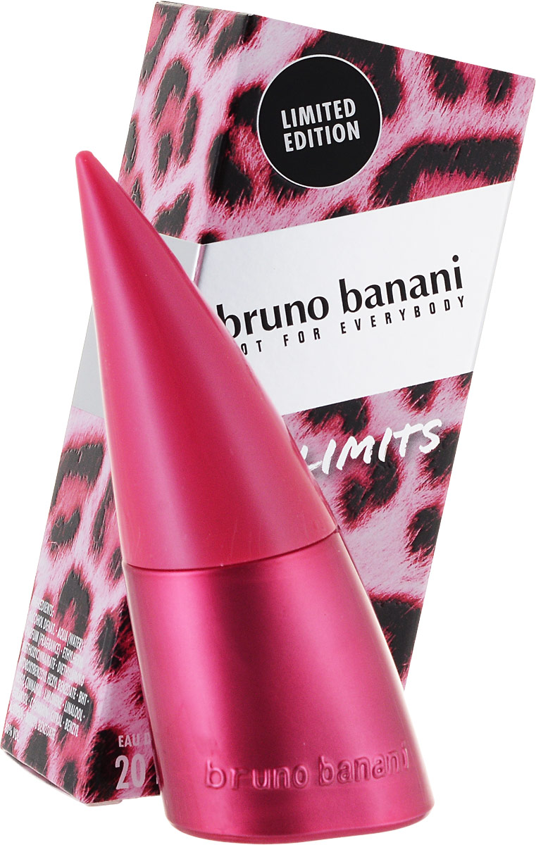 Bruno Banani No Limits - туалетная вода женская 20мл8005610269399 Bruno Banani No Limits - туалетная вода женская 20мл8005610269399Верхние ноты Черная смородина, Мандарин, Бархатцы Сердечные ноты Жасмин Самбак, Цветы персикового дерева, Ландыш Базовые ноты Какао, Ваниль, Малина Насыщенные ноты Бархатцев в сочетании с сочным мандарином и яркостью черной смородины раскрываются, придавая аромату мерцающий ореол дикой природы. Утонченность цветов персикового дерева, пробуждающая сила какао, притягательная загадочность ванили и жизнерадостные ноты малины воспевают невинную опасность настоящей женственности