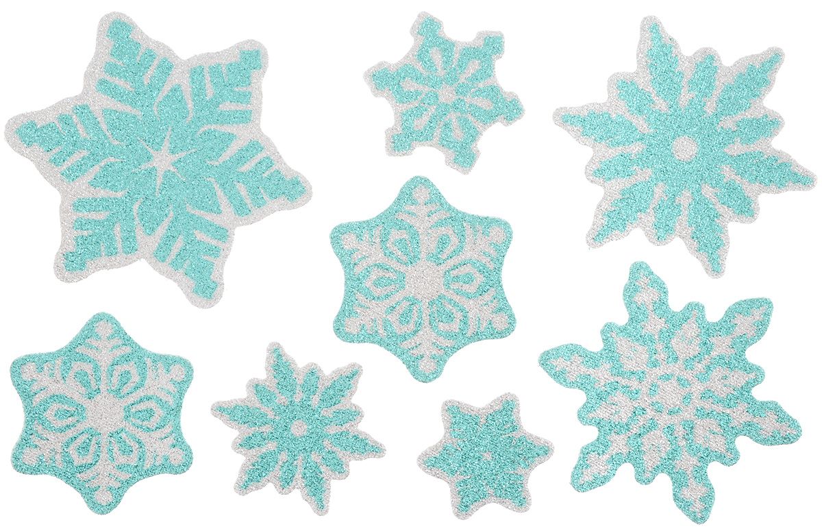 Новогоднее оконное украшение Winter Wings Снежинки, 8 штN09224 Новогоднее оконное украшение Winter Wings Снежинки, 8 штN09224Набор Winter Wings Снежинки состоит из восьми наклеек на окно, выполненных из ПВХ. С помощью наклеек Winter Wings Снежинки можно составлять на стекле целые зимние сюжеты, которые будут радовать глаз, и поднимать настроение в праздничные дни! Так же вы можете преподнести этот сувенир в качестве мини-презента коллегам, близким и друзьям с пожеланиями счастливого Нового Года! Средний размер наклеек: 9,5 х 9,5 см.