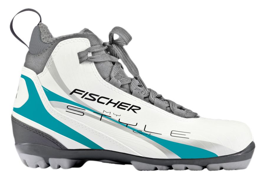 Ботинки лыжные беговые Fischer XC Sport My Style, цвет: серый, белый, зеленый. S14413. Размер 37S14413 Ботинки лыжные беговые Fischer XC Sport My Style, цвет: серый, белый, зеленый. S14413. Размер 37S14413Fischer XC Sport My Style - это отличная модель для лыжных прогулок. Женская анатомическая колодка, подошва Soft и более тонкая стелька обеспечивают комфорт и придают необходимую гибкость подошве. Технологии: Internal Molded Heel Cap - внутренняя пластиковая вставка анатомической формы в пяточной части. Очень легкая и термоформируемая. Easy Entry Loops - широкое раскрытие ботинка и практичная петля на пятке облегчают надевание/снимание ботинок. Cleansport NXT- специальная пропитка подкладки и стелек ботинок. Система из полезных микробов, которые устраняют неприятный запах. T3 - полиуретановая подошва с хорошей гибкостью, устойчивая к износу при ходьбе. Также используется в детских ботинках. Ladies Fit Concept - для женской целевой группы разработан свой тип колодки, который обеспечивает наилучший комфорт при катании и максимальную передачу энергии.