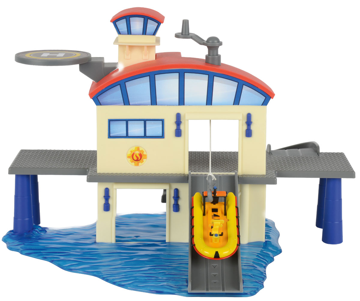Dickie Toys Игровой набор Морской гараж3099616 Dickie Toys Игровой набор Морской гараж3099616С игровым набором Dickie Toys Морской гараж ребенок сможет играть в такую сюжетно-ролевую игру, как Спасатели. Для этого в комплекте присутствует большой гараж со спуском, который открывается при помощи крутящейся установки сверху гаража, посадочная площадка, а также желтая спасательная лодка. Весь набор выполнен из качественных пластика и металла. В комплект входит только одно транспортное средство (лодка). Остальные представлены на фото для ознакомления, приобретаются отдельно.