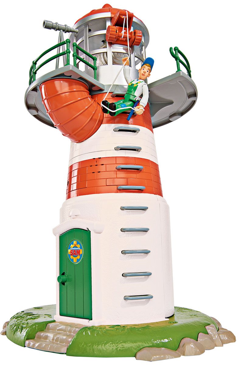 Dickie Toys Игровой набор Маяк9252133 Dickie Toys Игровой набор Маяк9252133Игровой набор Dickie Toys Маяк выполнен по мотивам мультфильма Пожарный Сэм. При помощи данного набора ребенок сможет почувствовать себя самым настоящим пожарным. Помимо фигурки Сэма и маяка, в набор входит все необходимое для строительства пожарной станции. Также некоторые элементы из набора могут издавать звуки, а маяк может мигать и светится - совсем как настоящий. С таким набором малыш сможет устраивать спасательные операции, воспроизводя сцены из мультфильма или придумывая новые истории. Для работы игрушки необходимо приобрести 3 батарейки напряжением 1,5 V типа LR 44 (товар комплектуется демонстрационными).