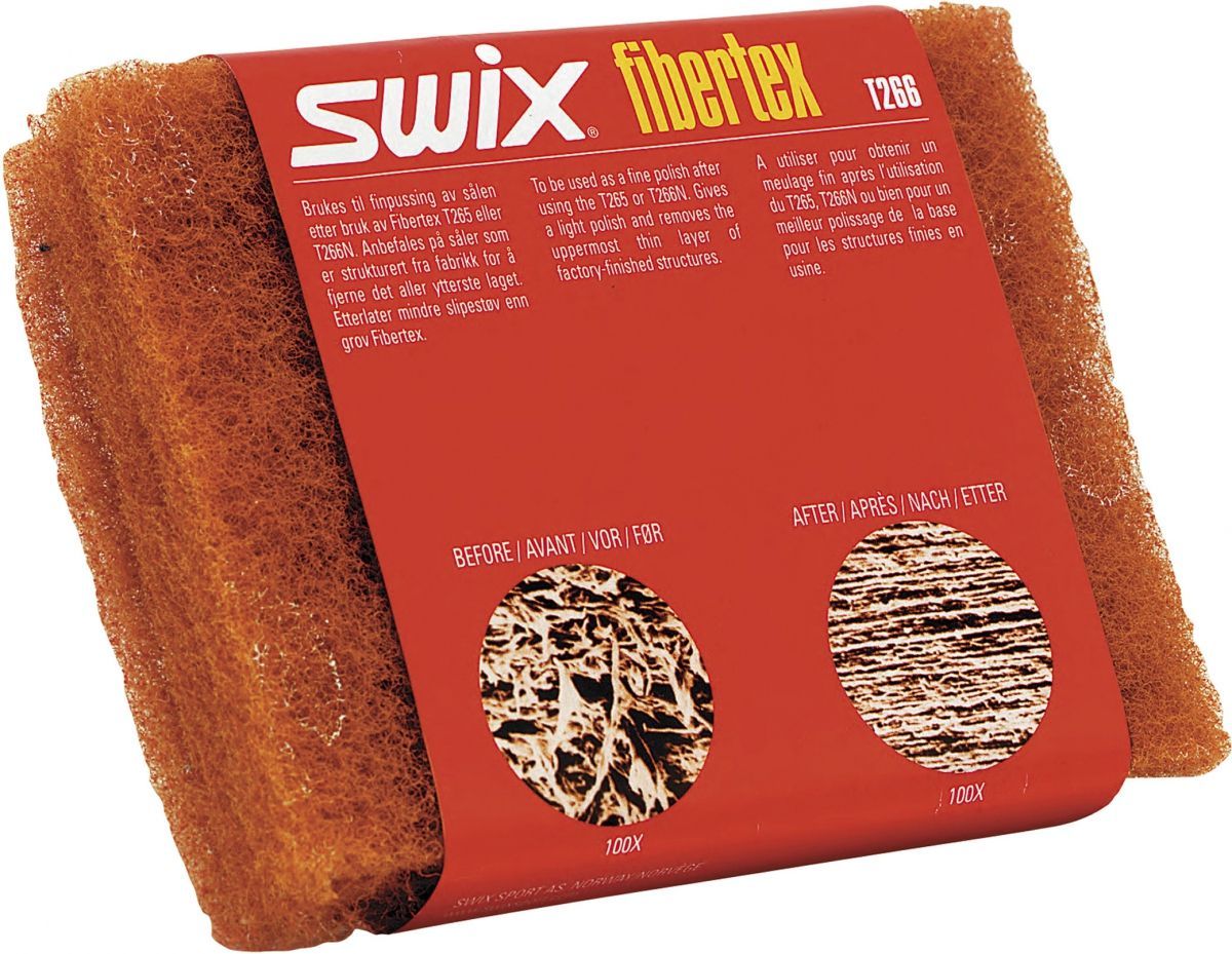Фибертекс Swix X-fine, цвет: оранжевый, 3 листа, 110x150 ммT0264 Фибертекс Swix X-fine, цвет: оранжевый, 3 листа, 110x150 ммT0264Фибертекс. Мелкий абразив. Оранжевый. Для удаления заусенцев с поверхности новых лыж. Для обновления базы лыжи без повреждения ее структуры. 3 листа 110х150 мм.