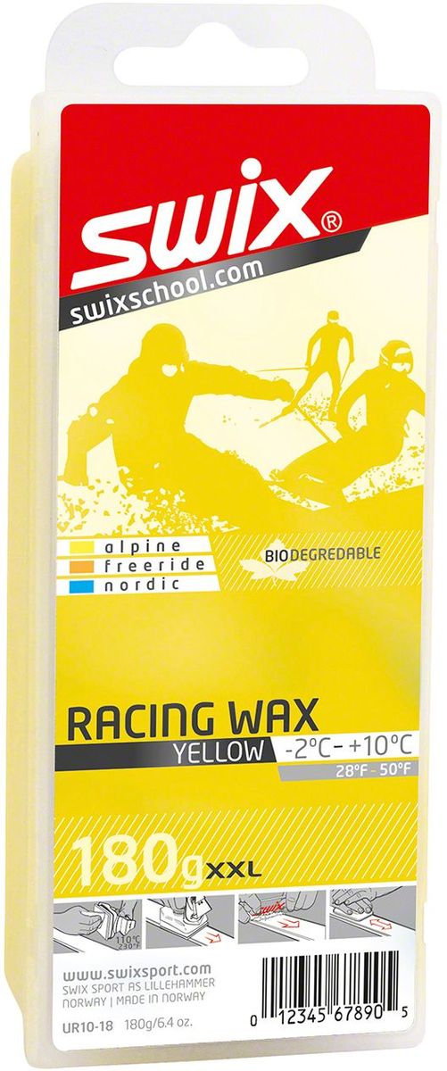 Мазь скольжения Swix "Bio Racing", цвет: желтый, 180 г