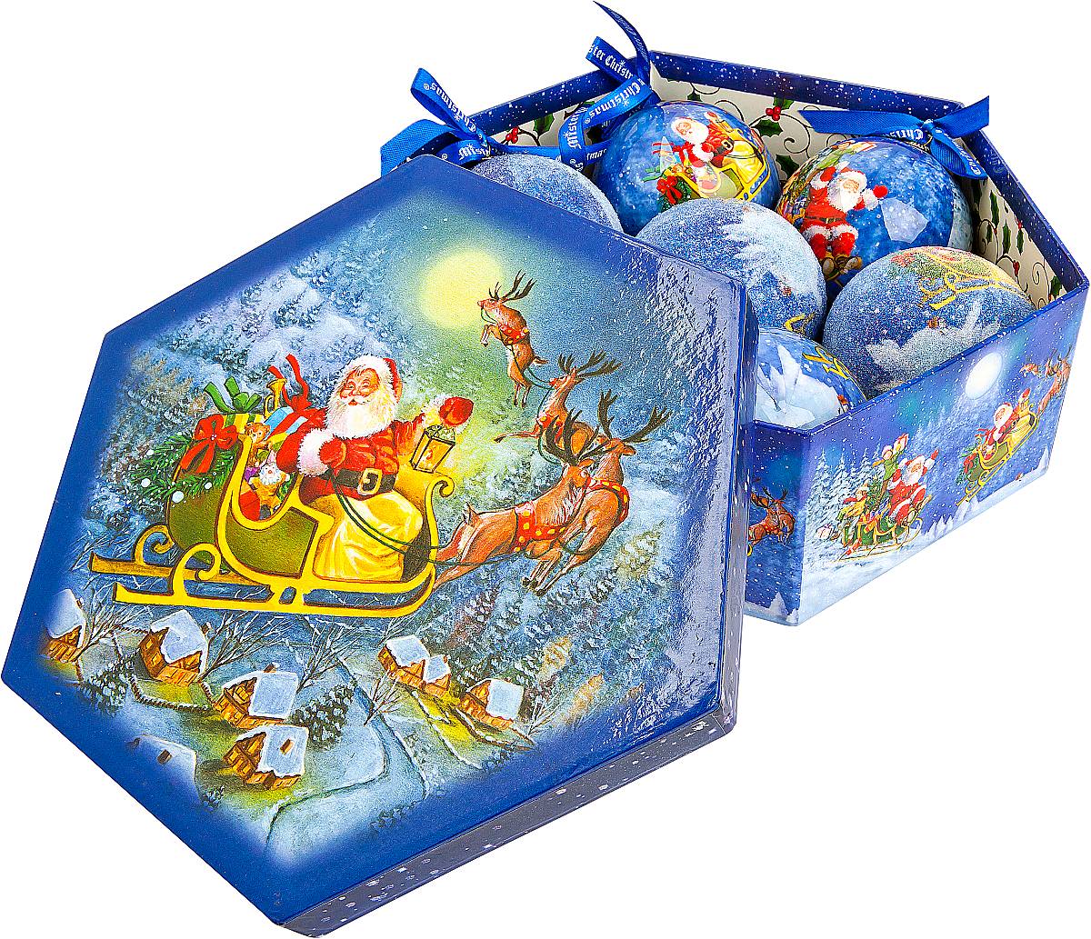 Набор новогодних подвесных украшений Mister Christmas Папье-маше, диаметр 7,5 см, 7 шт. PM-45-7PM-45-7 Набор новогодних подвесных украшений Mister Christmas Папье-маше, диаметр 7,5 см, 7 шт. PM-45-7PM-45-7Набор Mister Christmas Папье-маше состоит из 7 подвесных украшений ручной работы, изготовленные в технике папье-маше. Такие шары очень легкие, но в то же время удивительно прочные. На создание одной такой игрушки уходит несколько дней. И в результате получается настоящее произведение искусства! Все изделия оснащены атласной ленточкой с логотипом бренда Mister Christmas для подвешивания. Такие украшения станут превосходным подарком к Новому году, а так же дополнят коллекцию оригинальных новогодних елочных игрушек.