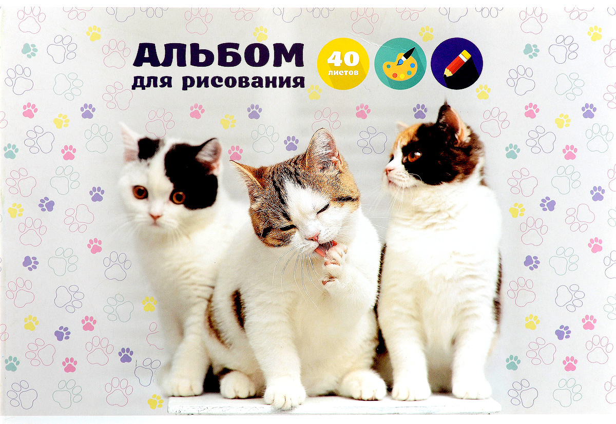 ArtSpace Альбом для рисования So Cute 40 листовА40_9089 ArtSpace Альбом для рисования So Cute 40 листовА40_9089Альбом для рисования ArtSpace So Cute будет вдохновлять вашего ребенка на творческий процесс. Альбом изготовлен из белоснежной бумаги с яркой обложкой из плотного картона, оформленной изображением милых кошечек. Внутренний блок альбома состоит из 40 листов, соединенных скрепками. Высокое качество бумаги позволяет рисовать в альбоме различными типами красок, фломастерами, цветными и чернографитными карандашами, гелевыми ручками. Занимаясь изобразительным творчеством, ребенок тренирует мелкую моторику рук, становится более усидчивым и спокойным.