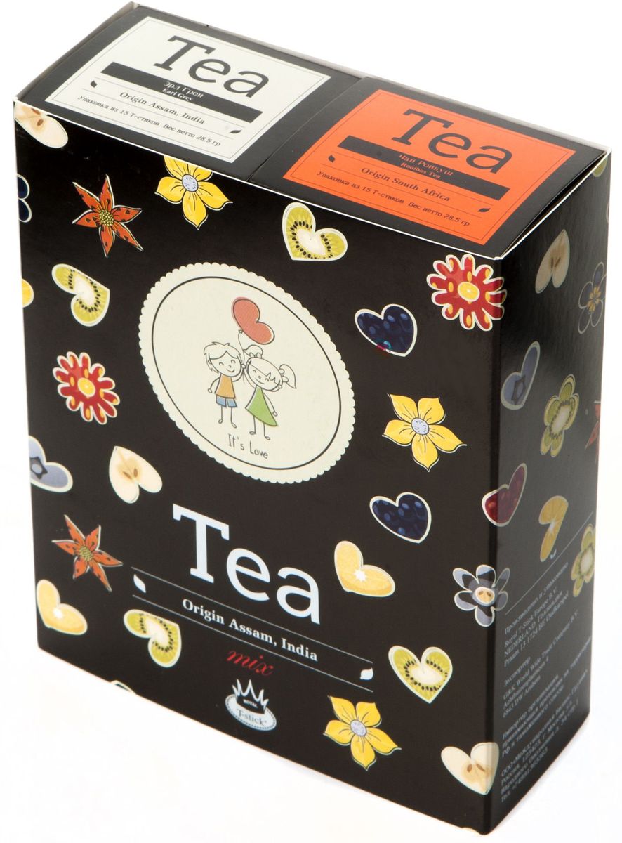 Подарочный набор Royal T-Stick: Earl Grey черный чай и Rooibos Tea красный чай в стиках, 30 шт2104 Подарочный набор Royal T-Stick: Earl Grey черный чай и Rooibos Tea красный чай в стиках, 30 шт2104Подарочный набор из 2 пачек чая премиум класса упакован в коробку для транспортировки. Чай Ассам с бергамотом порадует вас насыщенным янтарно- красным цветом, терпким ароматом бергамота и пряным, солодово-медовым вкусом. Чай обладает тонизирующим свойством. Ройбуш - натуральный чай из листьев южноафриканского кустарника. Обладает сладковатым вкусом, с едва уловимыми ореховыми нотами. Чай обладает тонизирующим и бодрящим свойством. Снижает аппетит. Рекомендуется людям, контролирующим свою массу тела. Чай упакован в пищевую фольгу, которую можно использовать вместо ложечки для размешивания сахара. Опустите стик в кипяток, оставьте на 3 минуты, размешайте кусочек сахара. Достаньте стик из стакана, потрясите им о край стакана, так, чтобы стекли последние капли, и положите рядом. Вся влага останется внутри стика. Прекрасный подарок родным и близким и отличный повод удивить коллег по работе и друзей, внедряя новую, элегантную культуру чаепития!