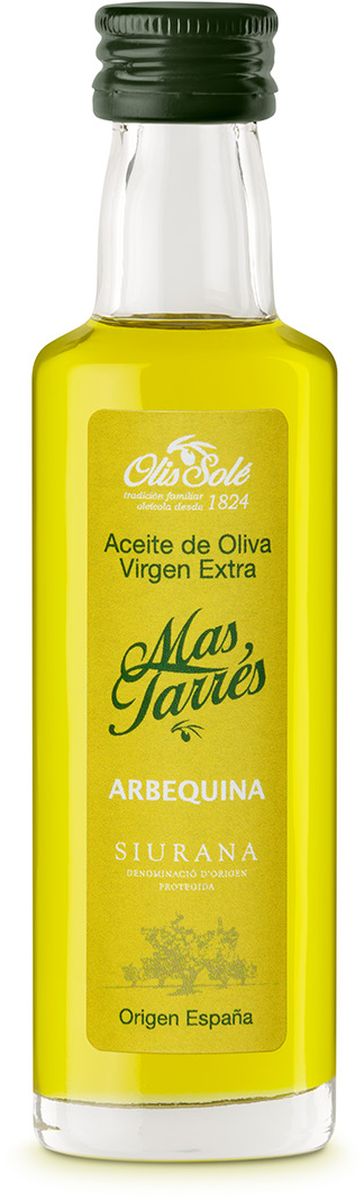 Olis Sole Оливковое масло Extra Virgin Mas Tarres, 40 мл8437001404490 Olis Sole Оливковое масло Extra Virgin Mas Tarres, 40 мл8437001404490Олис Соле Мас Тарес - нерафинированное оливковое масло первого холодного отжима (Extra Virgin Olive Oil) премиум класса кислотностью 0,2%, которая является лечебной по испанским законам. ЭКОЛОГИЧЕСКИЙ ФЕРМЕРСКИЙ ПРОДУКТ из оливок сорта Арбекина раннего сбора урожая. Диетический продукт! Сорт Арбекина берёт своё название от местечка Арбека. Сейчас его главная область культивирования – Каталония. Выращиваются они в экологически безопасной зоне Siurana. Оливки этого сорта маленькие и круглые, с красноватым оттенком и ярко выраженным плодовым привкусом. В ходе культивации этот сорт является самым ближайшим к дикой оливе. Арбекина дает низкую степень урожая - 20 и 22 %. Используется главным образом из за его качества, несмотря на относительную низкую стабильность в урожае. Органолептические особенности настолько превосходны, что очень ценятся во всем мире. Производитель традиционно осуществляет сбор урожая, когда плоды только подступились к своей средней...