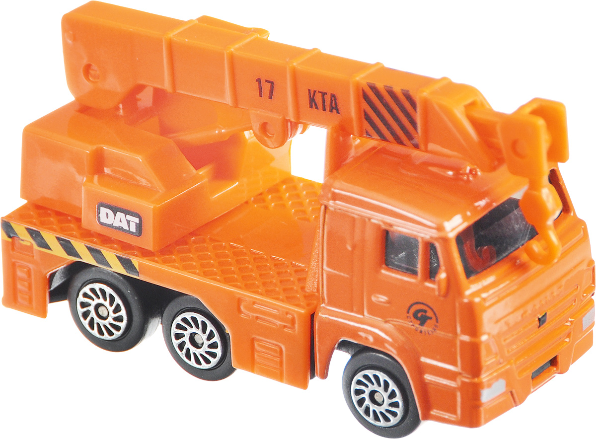 ТехноПарк Автокран КамАЗ 66CT12-439-WB_оранжевый/2 ТехноПарк Автокран КамАЗ 66CT12-439-WB_оранжевый/2Автокран ТехноПарк КамАЗ 66 будет отличным дополнением к уже имеющейся коллекции машинок от Технопарк или же может стать ее началом. Ее отличают аутентичный дизайн, хорошая детализация, металлический корпус с пластиковыми элементами. Стрела автокрана подвижна, а колеса имеют свободный ход. Изготовлена машинка с соблюдением масштаба 1/72.