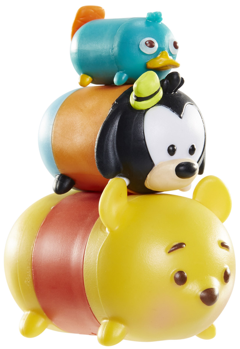 Tsum Tsum Набор фигурок Перри Гуфи Винни Пух980080_167/108/148_1 Tsum Tsum Набор фигурок Перри Гуфи Винни Пух980080_167/108/148_1Tsum Tsum - это небольшие коллекционные фигурки, изображающие различных персонажей детских мультфильмов Дисней. Они очень яркие, качественно сделаны и выглядят весьма привлекательно. В набор входят 3 фигурки разных размеров. Отличительной особенностью игрушек является то, что их можно сцеплять друг с другом, усаживая на спины - таким образом, у вас получится подобие оригинальной башенки. Соберите целую коллекцию фигурок! В наборе фигурки под номерами 167, 108, 148.