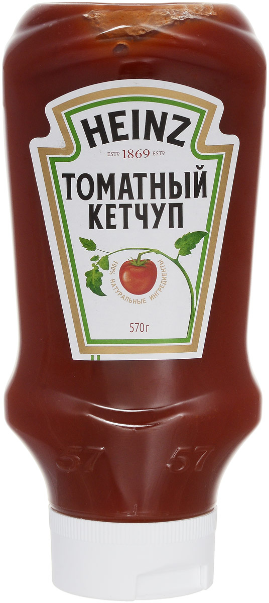 Heinz кетчуп Томатный Premium, 570 г (перевертыш)76007580 Heinz кетчуп Томатный Premium, 570 г (перевертыш)76007580Густой томатный кетчуп Heinz с дозатором - традиционный рецепт, уже 140 лет радует потребителя классическим вкусом кетчупа с густой консистенцией. Разбавленный ароматом гвоздики и других пряных специй. В изготовлении продукта применяется томатная паста из свежих помидоров. Поставляется в пластиковой бутылке-перевертыше. Уважаемые клиенты! Обращаем ваше внимание, что полный перечень состава продукта представлен на дополнительном изображении.