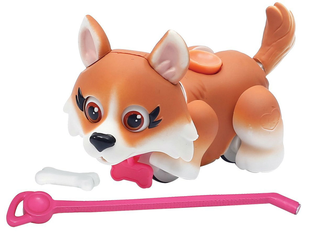 Pet Club Parade Фигурка Собачка породы коргиPTD00131 Pet Club Parade Фигурка Собачка породы коргиPTD00131Фигурка Собачка породы корги привлечет внимание вашего малыша и подарит много часов, посвященных игре с ней. В комплекте: собачка, поводок, косточка. Собачка забавно двигает лапками и головой при ходьбе. При желании можно присоединить специальный поводок к ошейнику. На спинке расположен джойстик, с помощью которого можно управлять головой, хвостиком и глазами собачки. Щенок может взаимодействовать с аксессуарами. Например, благодаря встроенным магнитам, подбирать косточку, или следовать ней. На ошейнике собачки есть бирка в виде косточки, на которой можно написать имя своего любимца!
