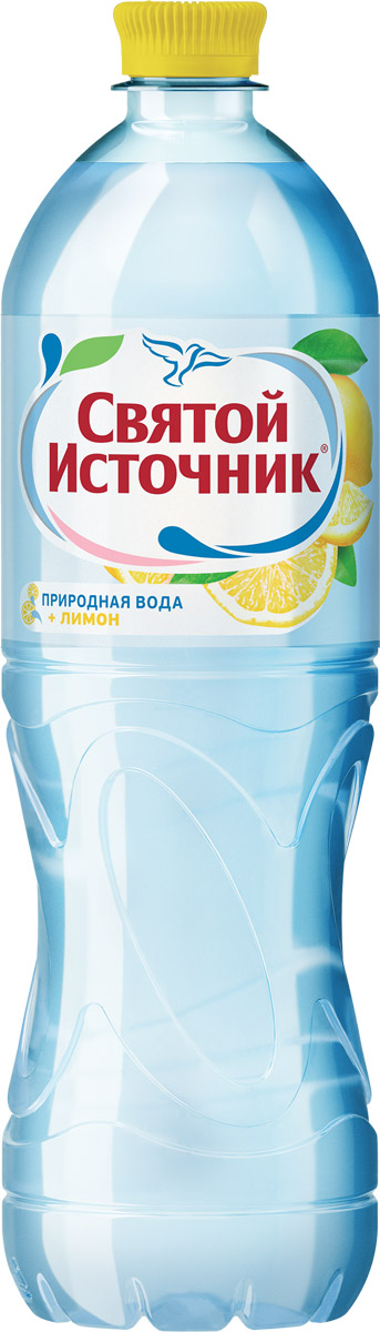 Святой Источник вода Лимон природная питьевая негазированная, 1 л4603334001529 Святой Источник вода Лимон природная питьевая негазированная, 1 л4603334001529«Святой Источник» – это природная питьевая вода, которая добывается из артезианских скважин, расположенных в заповедных местах российской природы. Тщательный подход к выбору источников позволяет использовать щадящие, современные методы фильтрации, которые не меняют природную структуру воды. Это позволяет сохранить в воде «Святой Источник» оптимальное содержание солей и микроэлементов, сохраняя всю пользу для человека.