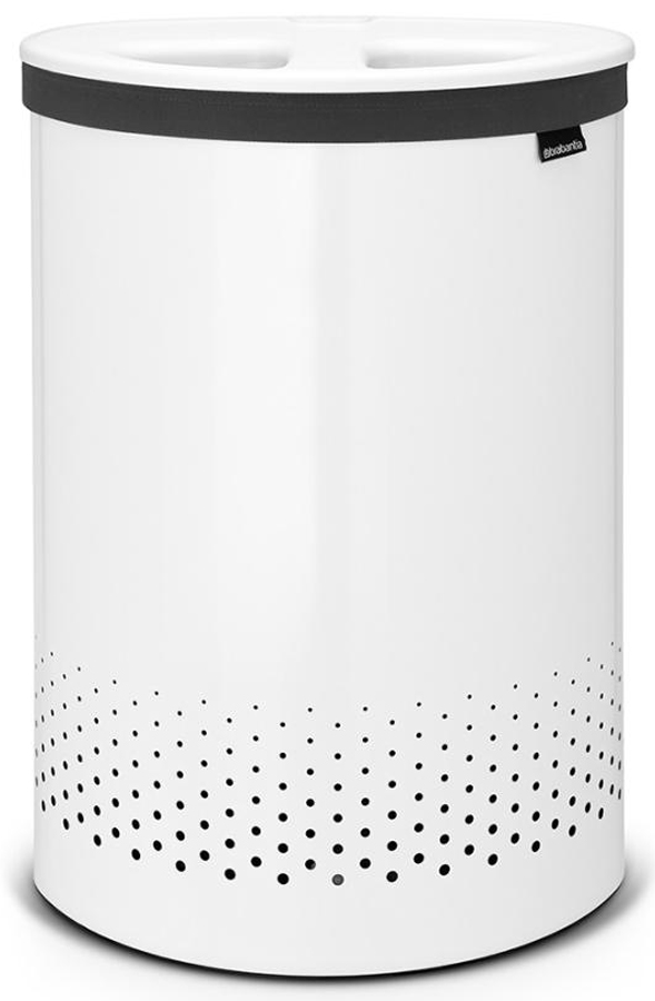 Бак для белья Brabantia, цвет: белый, 55 л. 105005105005 Бак для белья Brabantia, цвет: белый, 55 л. 105005105005Возможность сбора белья с одновременной сортировкой. Прочный стильный и практичный двухсекционный бак для белья превратит домашние хлопоты в удовольствие. Бак имеет крышку с двумя загрузочными отверстиями и съемный двухсекционный мешок из хлопковой легко стирающейся ткани с удобной застежкой на липучке. Два бака в одном – удобно, оригинально и компактно! - Белье загружается в бак с одновременной сортировкой. - Удобно закладывать и доставать белье – благодаря оригинальной конструкции крышку можно подвесить на верхнем ободе бака. - Всегда опрятный внешний вид – содержимое не видно из-под крышки. - Небольшие вещи можно закладывать, не открывая крышку, через загрузочное отверстие Quick-Drop. - Белье легко переносится к стиральной машине в съемном двухсекционном мешке из хлопковой легко стирающейся ткани. - Экономия места - устанавливается вплотную к стене или шкафу. - Удобно закладывать и доставать мешок для белья с креплением на липучке. - 10-летняя...