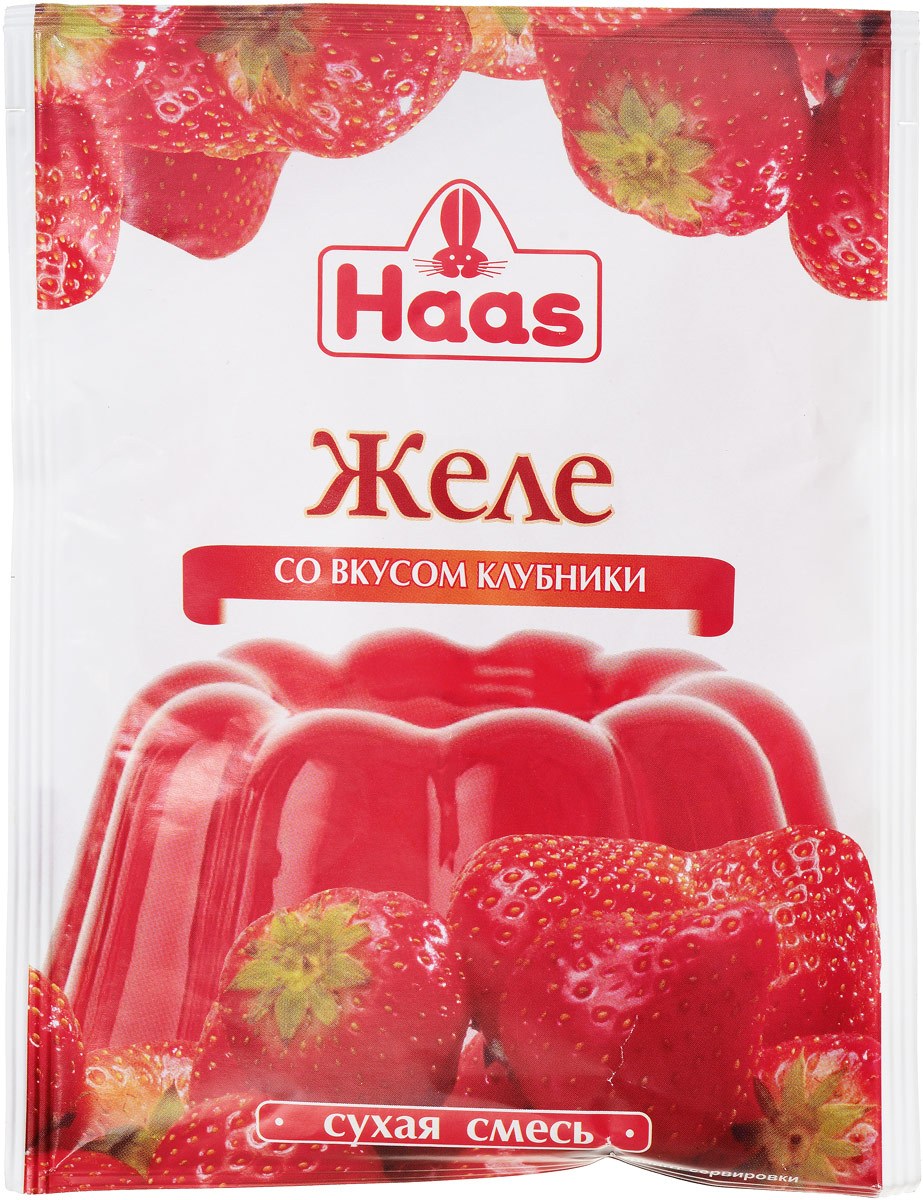 Haas желе десертное Клубника, 50 г239032 Haas желе десертное Клубника, 50 г239032Легкий фруктовый десерт. Способ приготовления: Вскипятить воду. Содержимое одного пакета засыпать в 250 мл кипяченой горячей воды и тщательно перемешать до полного растворения. Влить в подготовленные формы и поставить в холодильник до полного застывания (2,5-3 часа). Готовое желе можно порезать кубиками или другими фигурными кусочками, которые украсят любой домашний десерт и придадут оригинальность праздничной сервировке. Залейте остывшим желе ягоды или фрукты и украсьте взбитыми сливками. Праздничный десерт готов! Уважаемые клиенты! Обращаем ваше внимание, что полный перечень состава продукта представлен на дополнительном изображении.