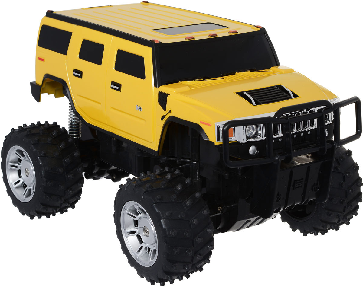 Rastar Радиоуправляемая модель Hummer H2 цвет желтый масштаб 1:1428100, 28800 Rastar Радиоуправляемая модель Hummer H2 цвет желтый масштаб 1:1428100, 28800Радиоуправляемая модель Rastar Hummer H2 станет отличным подарком любому мальчику! Все дети хотят иметь в наборе своих игрушек ослепительные, невероятные и крутые автомобили на радиоуправлении. Тем более, если это автомобиль известной марки с проработкой всех деталей, удивляющий приятным качеством и видом. Одной из таких моделей является автомобиль на радиоуправлении Rastar Hummer H2. Это точная копия настоящего авто в масштабе 1:14. Автомобиль отличается потрясающей маневренностью, динамикой и покладистостью. Возможные движения: вперед, назад, вправо, влево, остановка. Имеются световые эффекты. Пульт управления работает на частоте 27 MHz. Для работы игрушки необходим аккумулятор (входит в комплект). Для работы пульта управления необходима 1 батарейка 9V (6F22) (не входит в комплект).