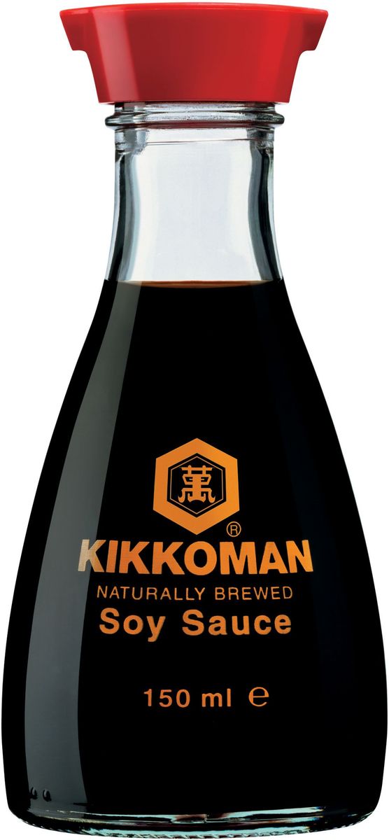 Kikkoman соус соевый, 150 мл (диспенсер)24112 Kikkoman соус соевый, 150 мл (диспенсер)24112Классический продукт бренда Kikkoman (Киккоман) - натуральный соевый соус, который превосходно подходит как ингредиент, и как приправа для множества готовых блюд. Он идеально сочетается не только с деликатесами азиатской кухни, но и, например, со спагетти, американскими бюргерами или салатами. Соевый соус Kikkoman (Киккоман) изготавливается традиционным, классическим способом естественного брожения из сочетания 4 натуральных ингредиентов: соевых бобов, воды, пшеницы и соли. Натурально сваренный соевый соус Kikkoman прозрачный, имеет красновато-коричневый цвет и незабываемый, легко узнаваемый приятный вкус.