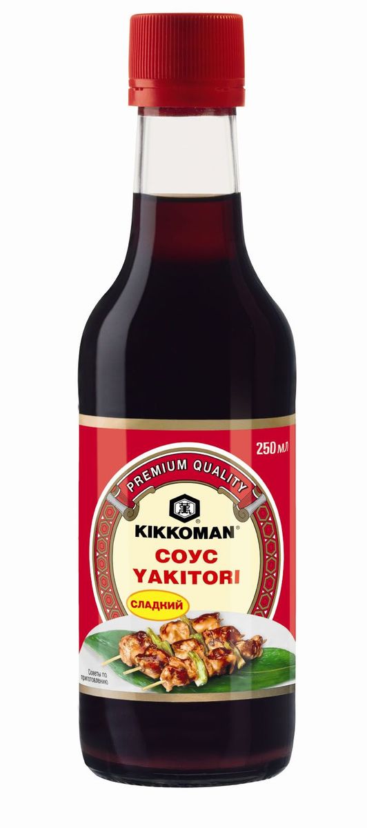 Kikkoman соус соевый Yakitori, 250 мл24136 Kikkoman соус соевый Yakitori, 250 мл24136Традиционный соевый соус, сваренный натуральным путем по старинному рецепту, украшен сладкими карамельными нотами