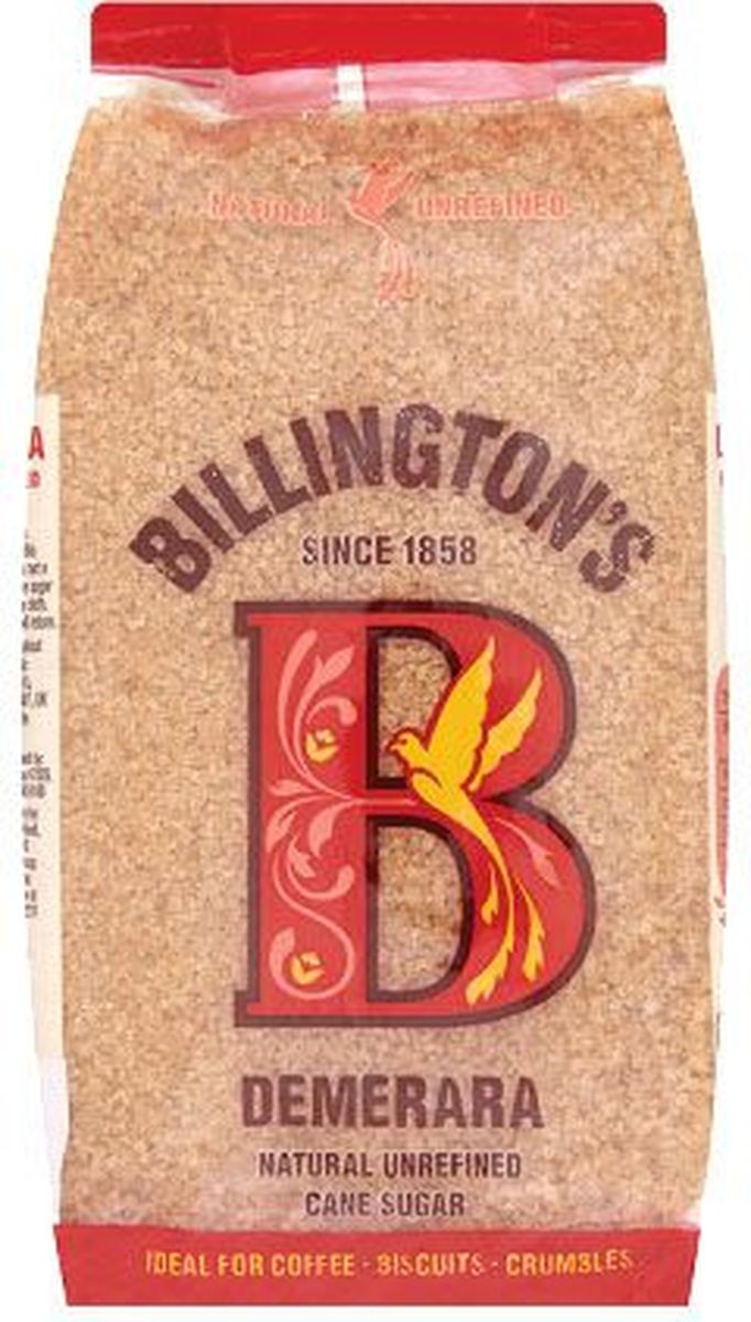 Billingtons Demerara сахар нерафинированный, 1 кг28118 Billingtons Demerara сахар нерафинированный, 1 кг28118Высококачественный сахар Billington’s производят из элитных сортов тростника, который подвергается минимальной технической обработке (не пропускают через костяные фильтры), что позволяет сохранить природные минералы, придающие продукту характерный вкус и запах. Нерафинированный коричневый тростниковый сахар содержит в своем составе кальций, железо, магний, фосфор, калий и даже протеины, которые полностью отсутствуют в обычном сахаре.